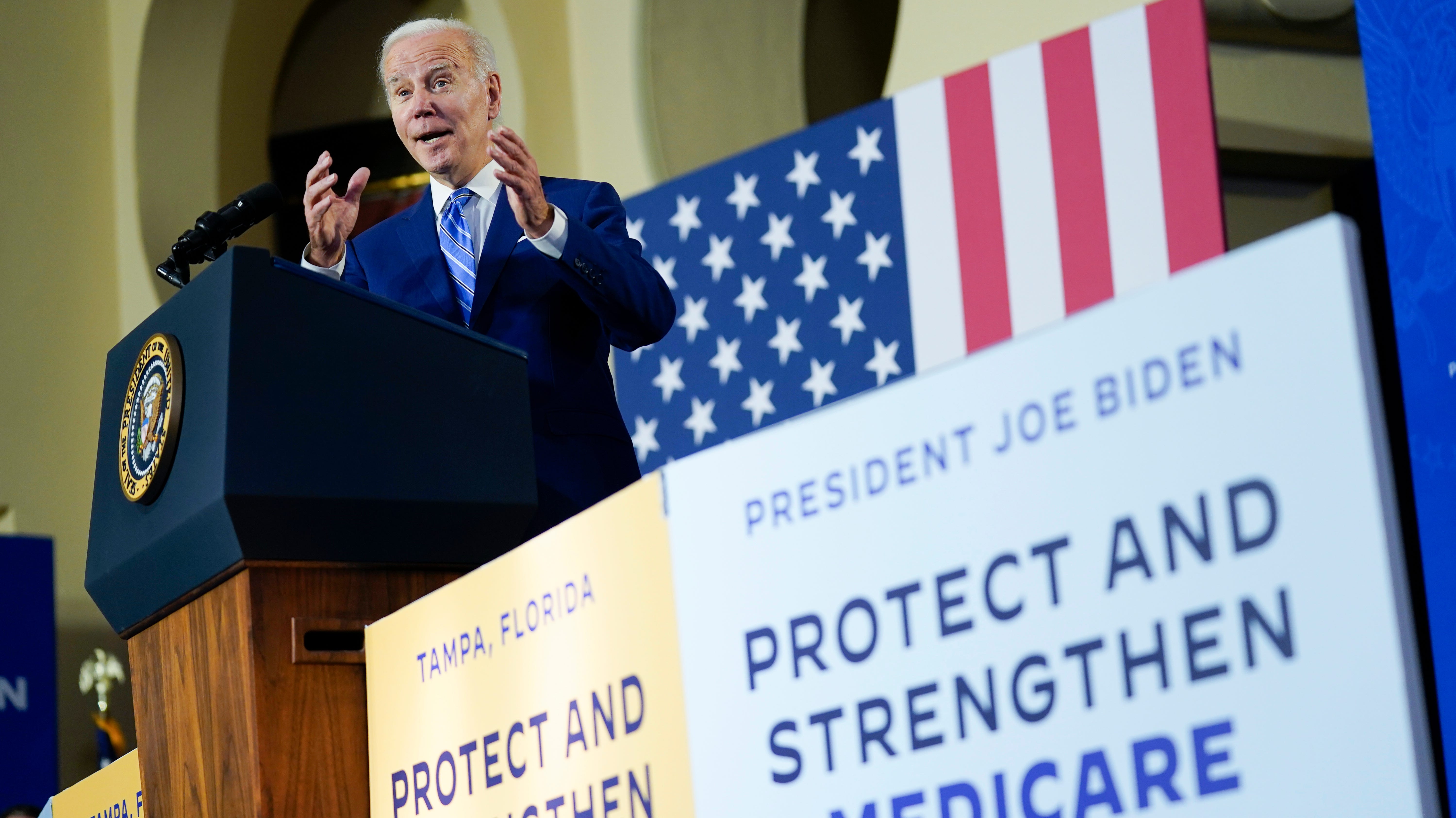 Biden drawing contrast to Republicans on lower drug costs