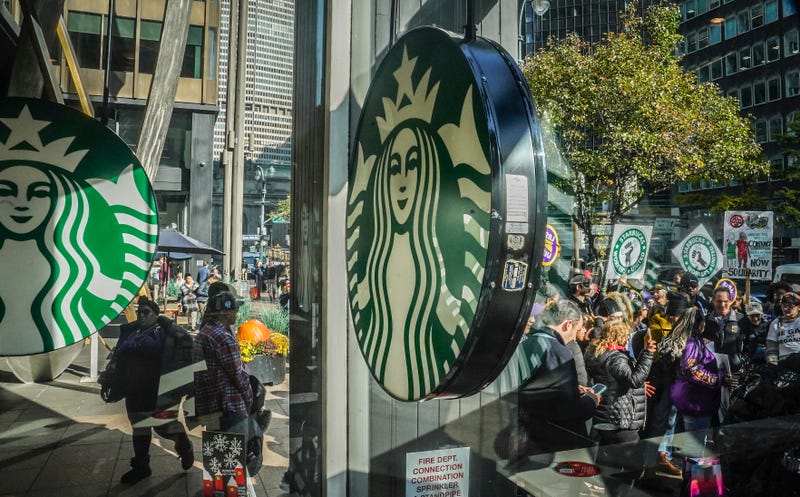APTOPIX Starbucks Strike