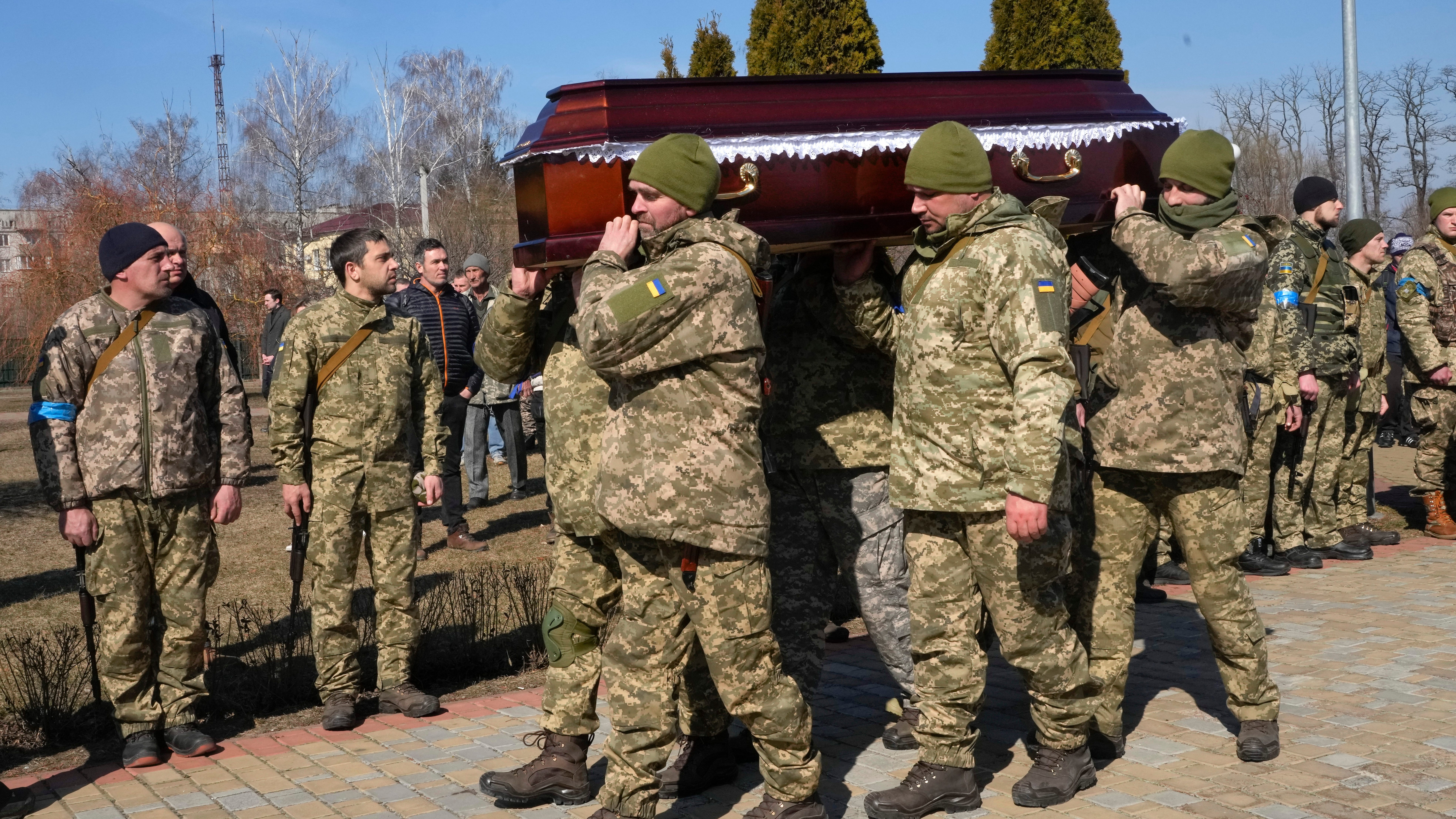 Russia says Ukraine talks progressing as onslaught continues