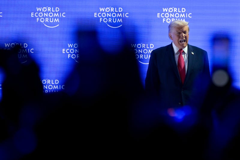 APTOPIX Switzerland Davos Trump