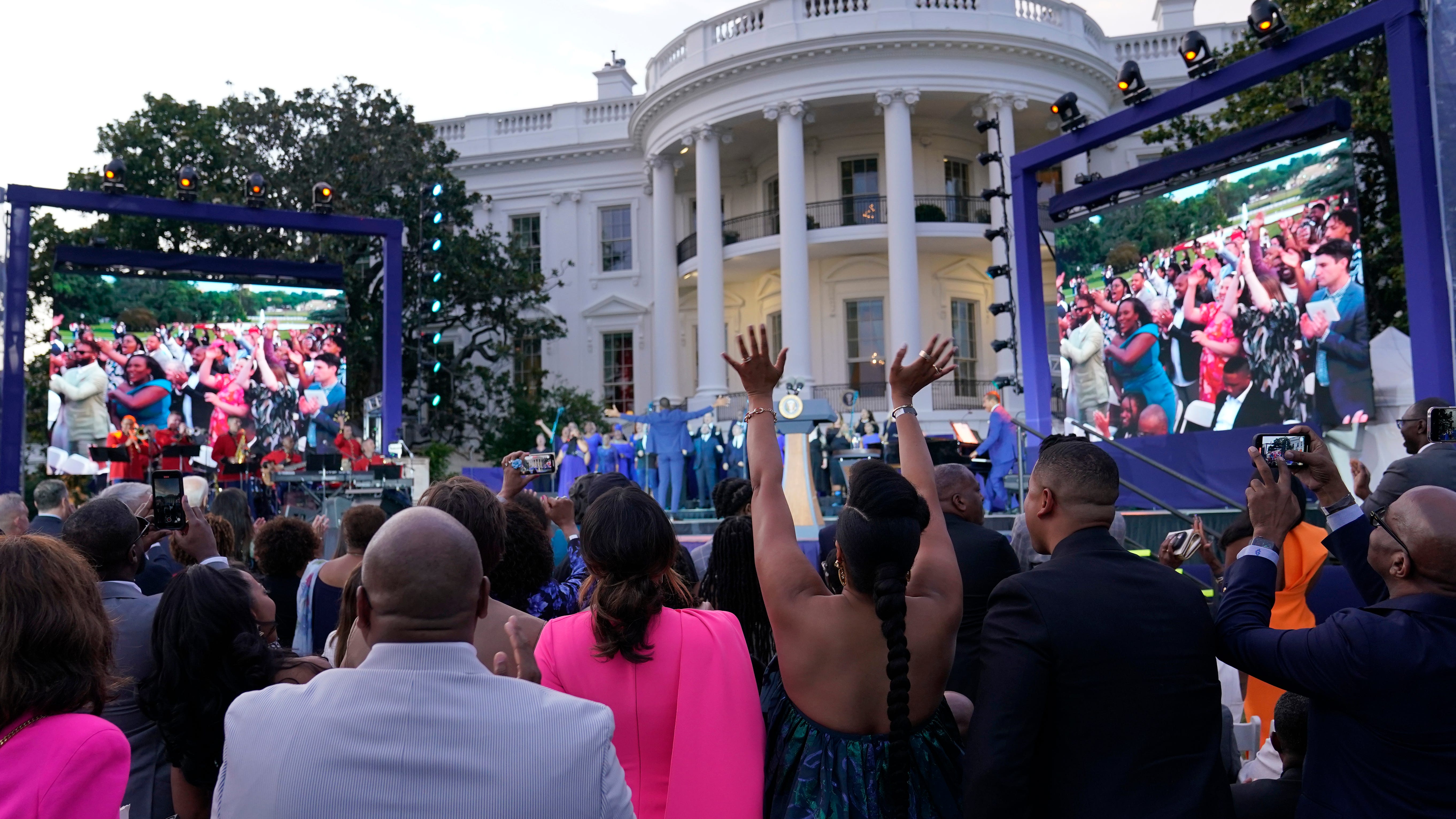Biden celebrates Juneteenth, the newest federal holiday, at the White House