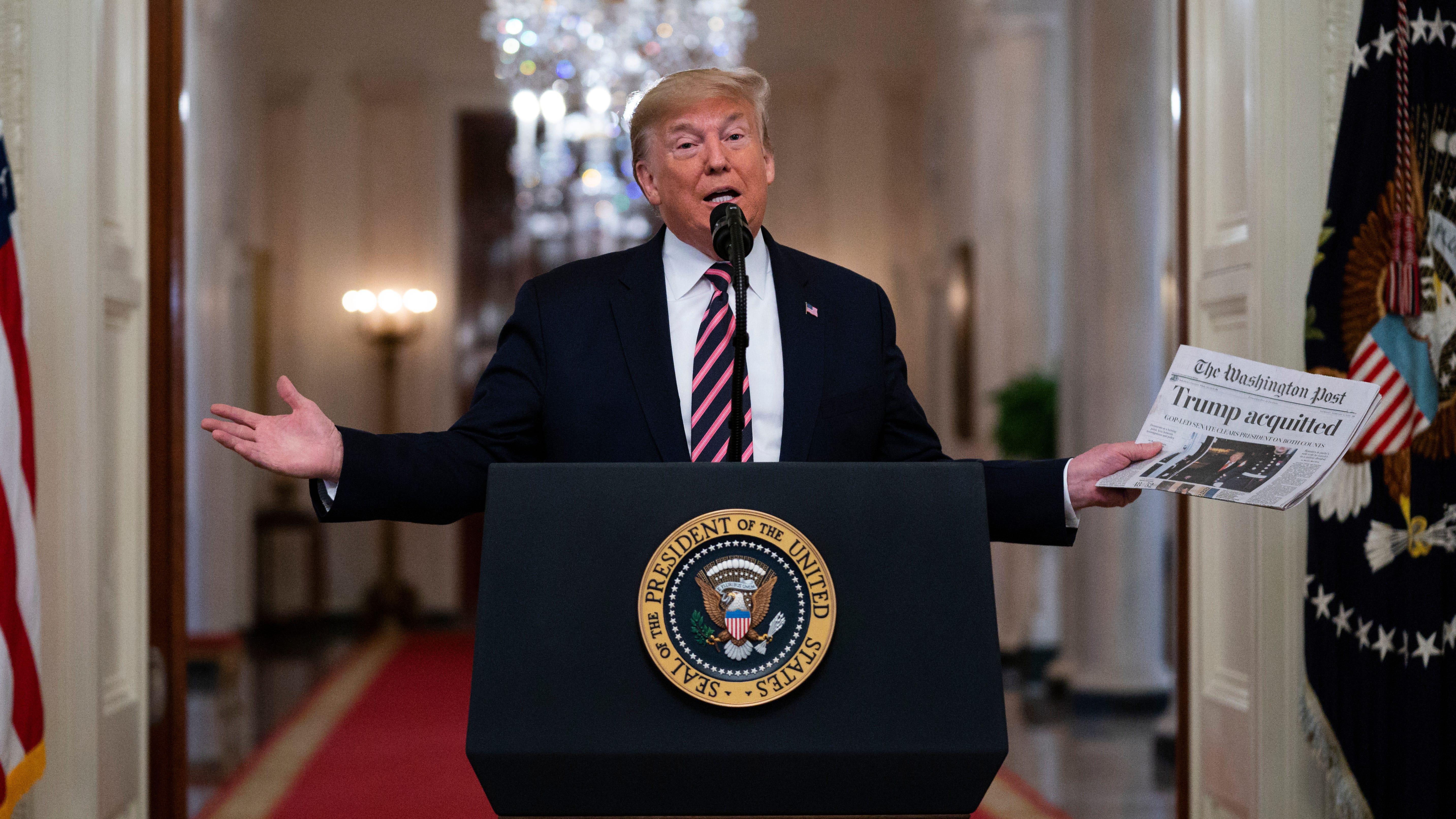 Trump's Ukraine impeachment shadows war, risks GOP response