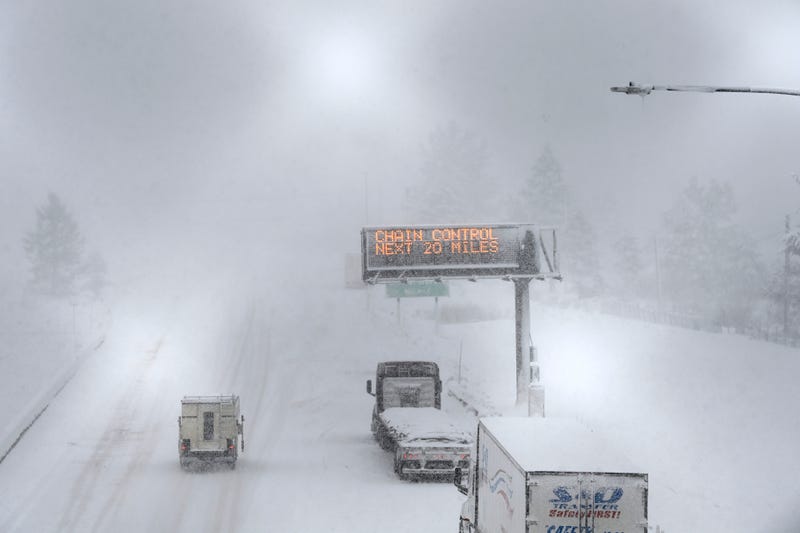 APTOPIX California Blizzard