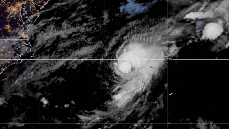 Tropical Storm Dexter churns in the Atlantic, but it's expected to move away from the US coast