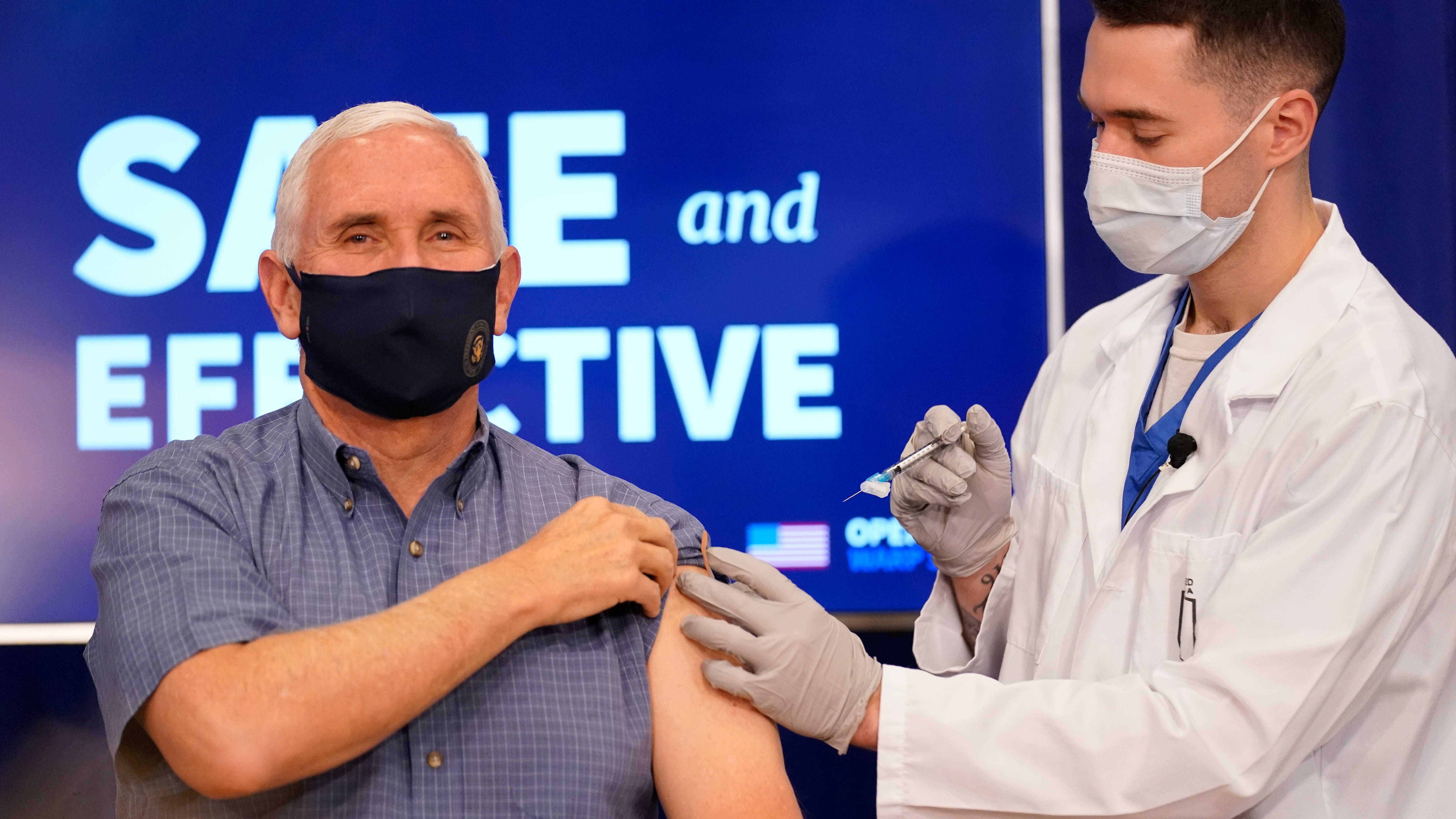 Pence, wife Karen, get COVID-19 vaccine injections