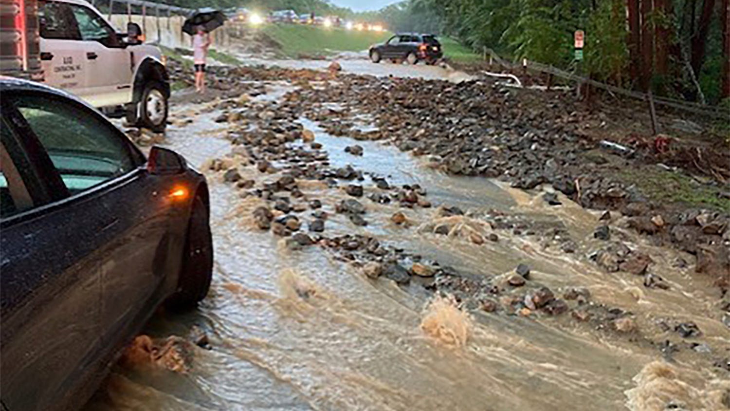 Extreme flooding overwhelms New York roadways and kills 1 person