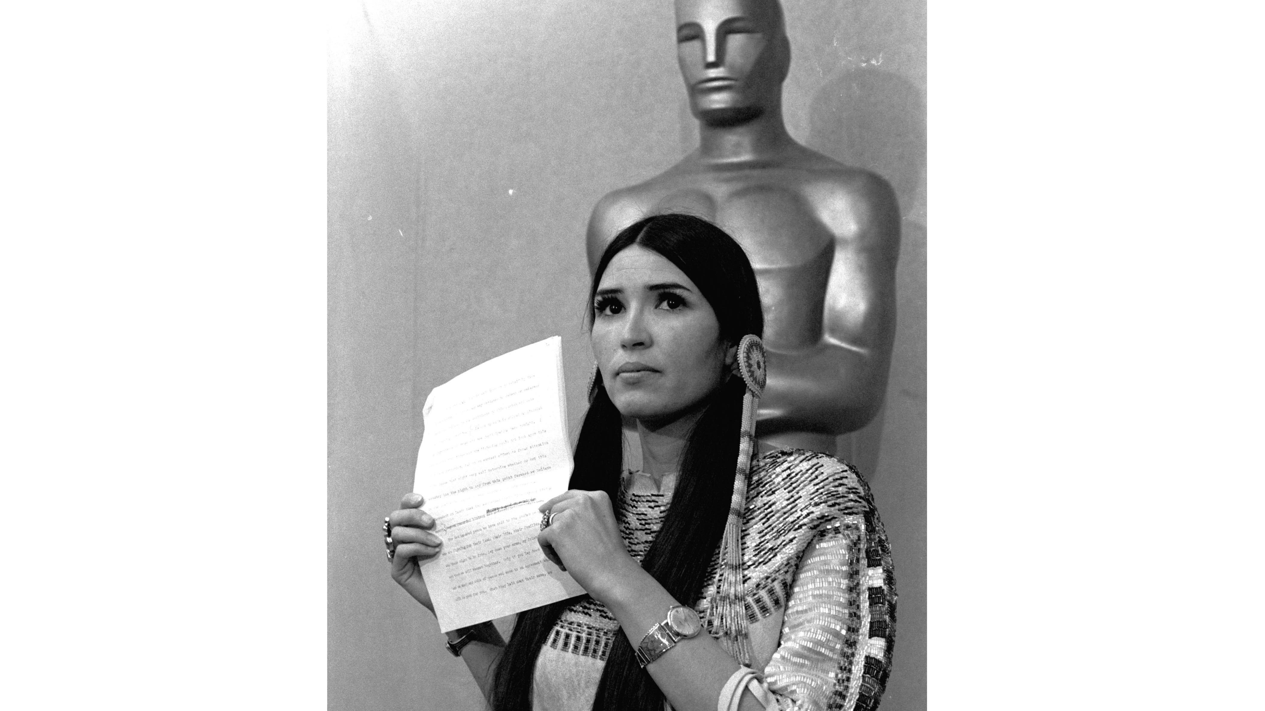 Film academy apologizes to Littlefeather for 1973 Oscars