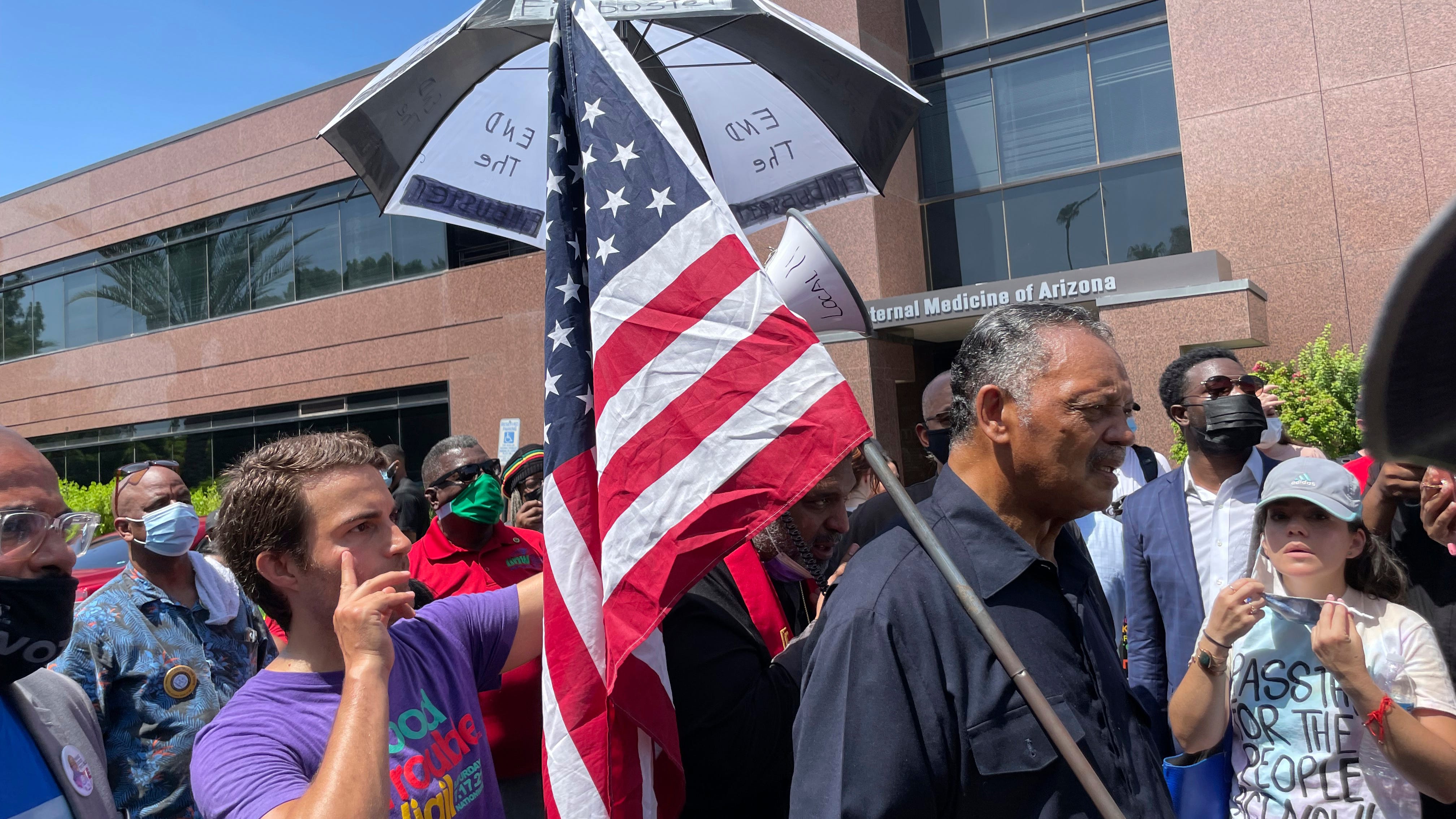 Jesse Jackson among 39 arrested at sit-in at Sinema's office