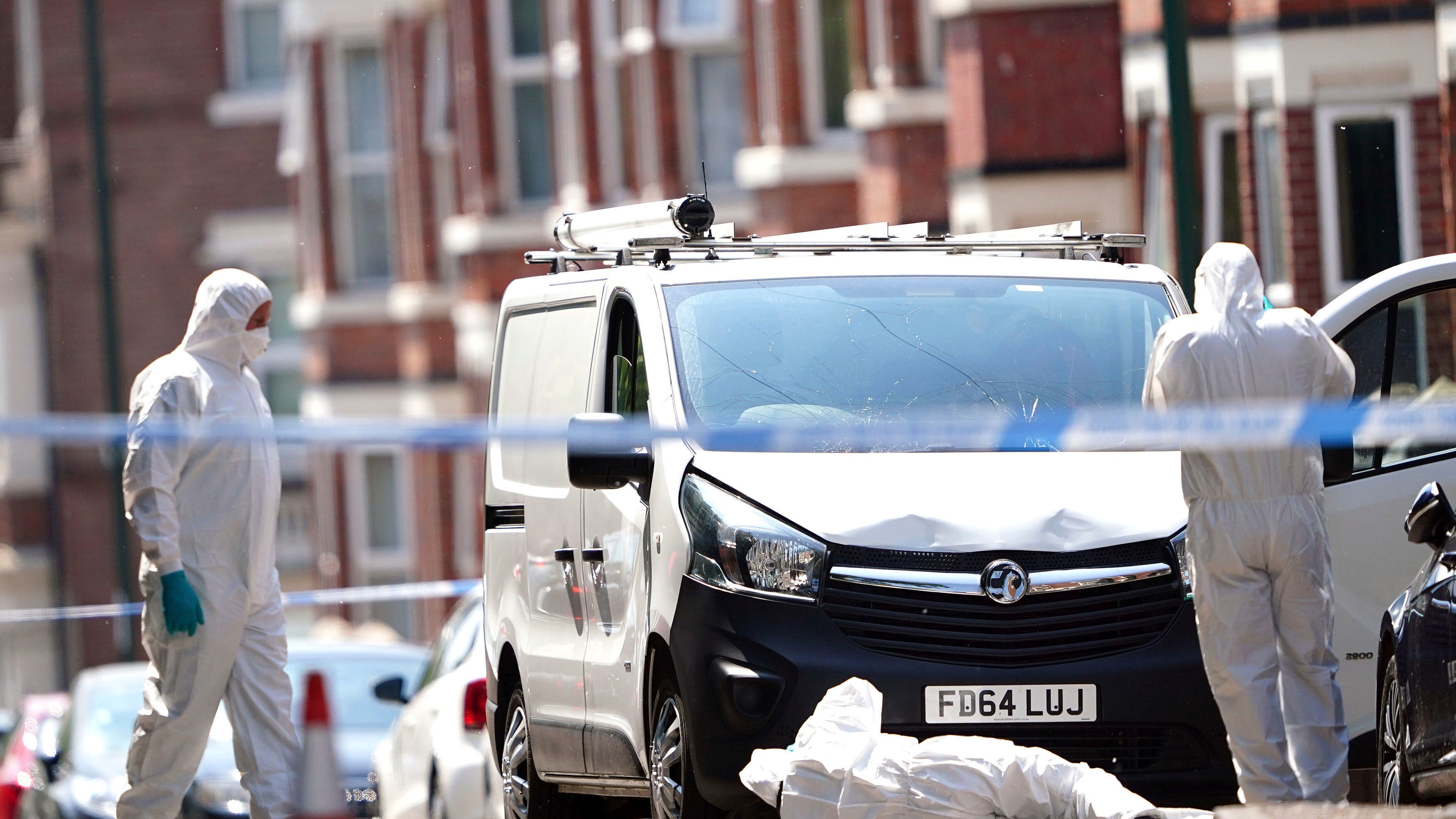 3 people slain, 3 others struck by van in English city of Nottingham