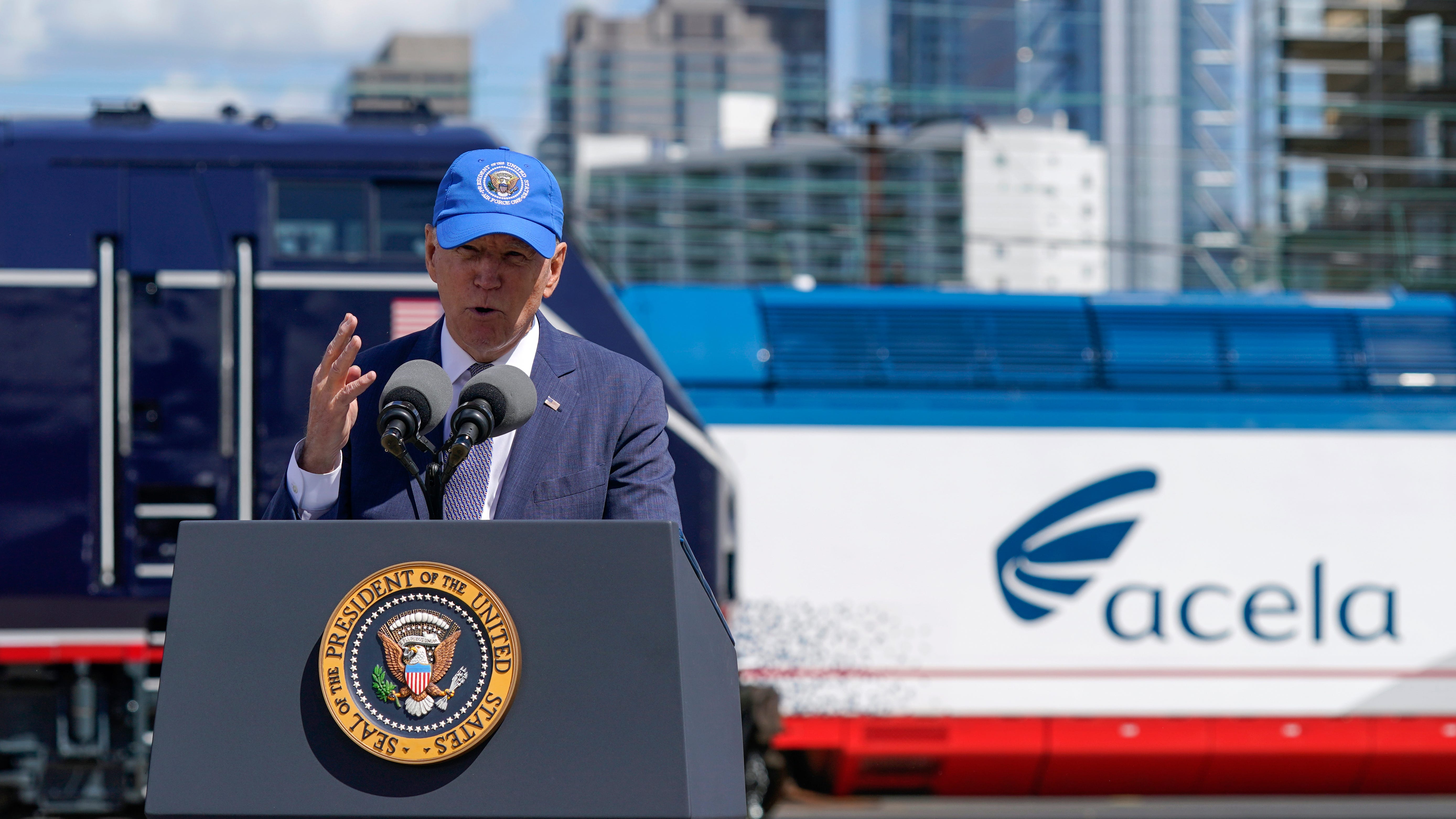 Biden helps his Amtrak family celebrate its 50th anniversary