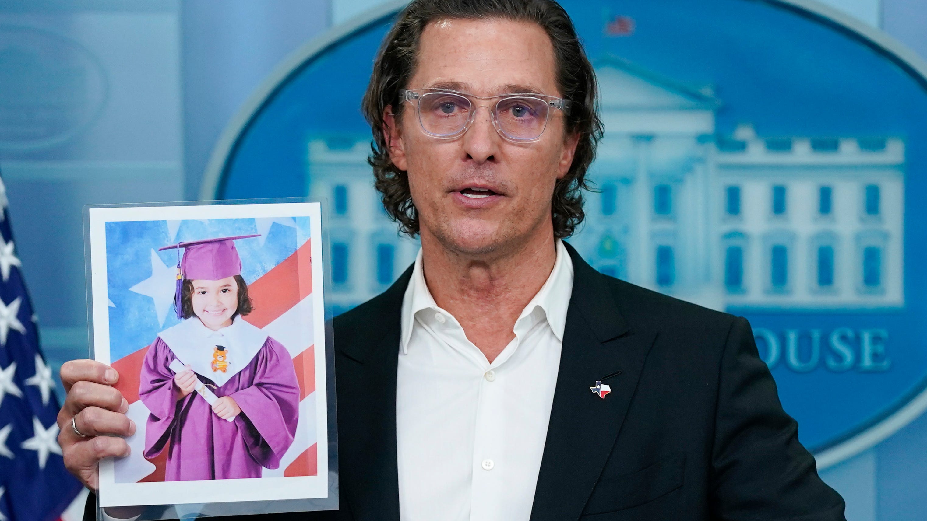 Actor McConaughey calls for gun legislation at White House