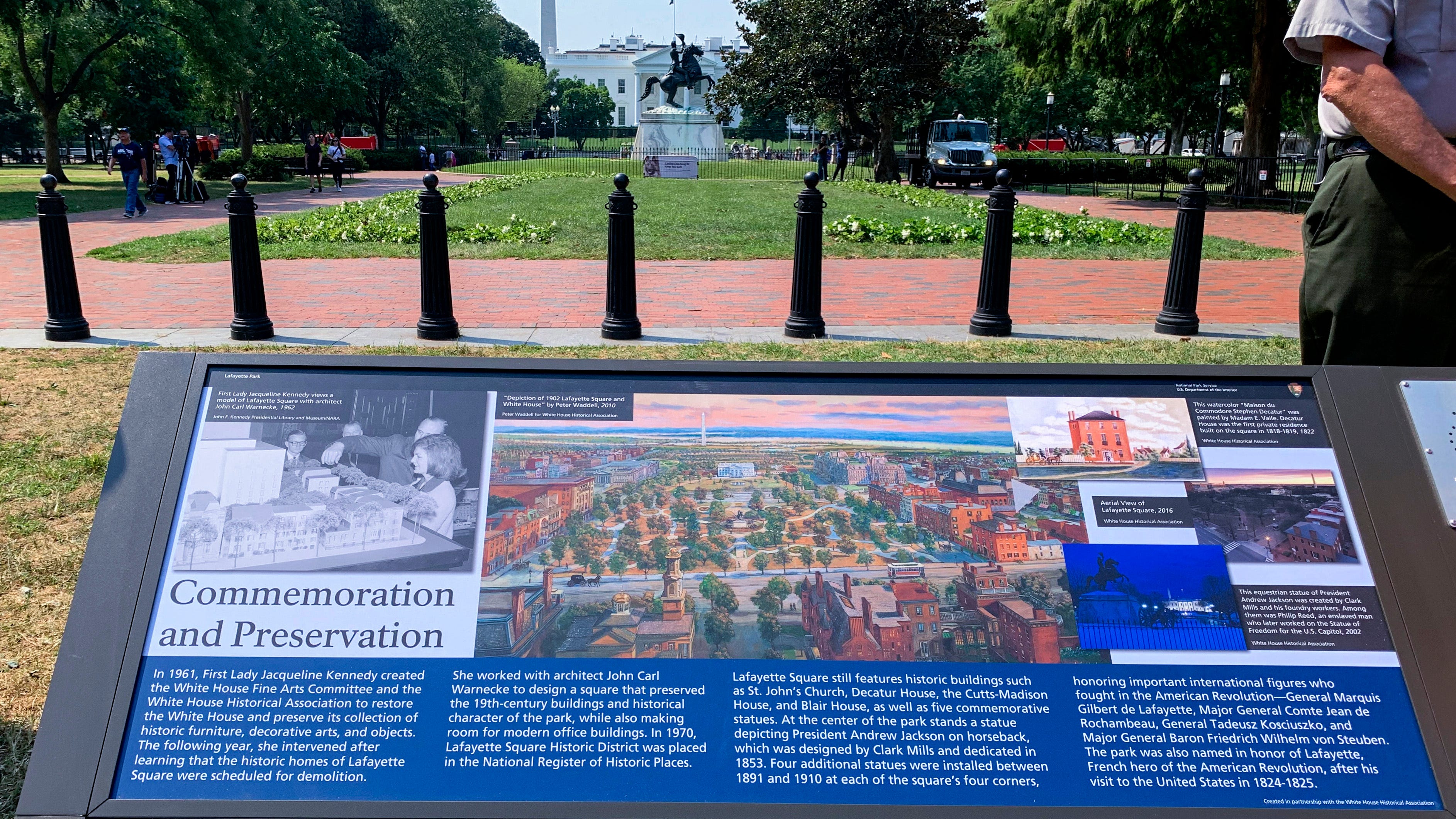 DC park display honors enslaved people who built White House