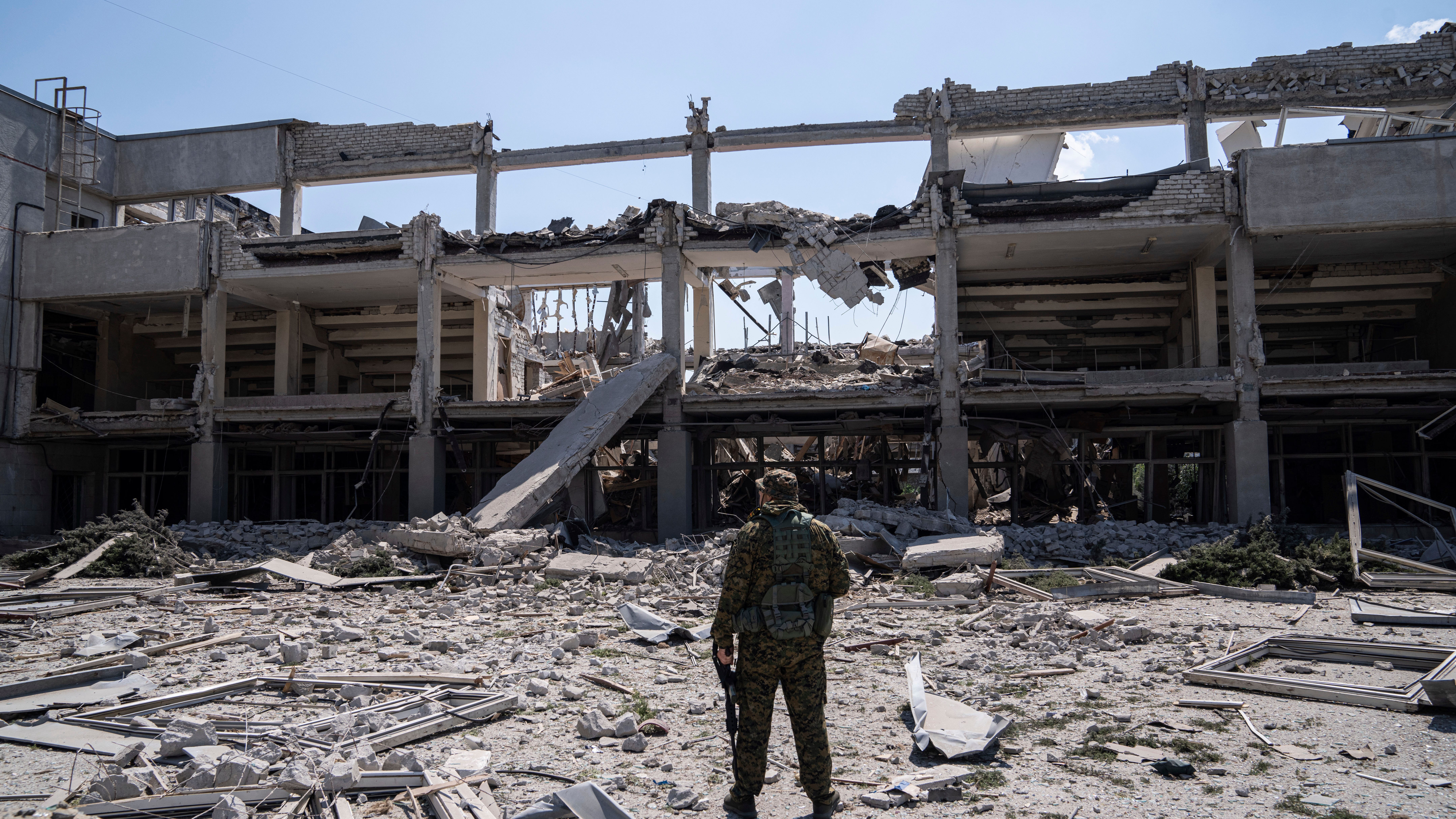 12 killed in Ukraine as Russia pounds rebel-claimed province