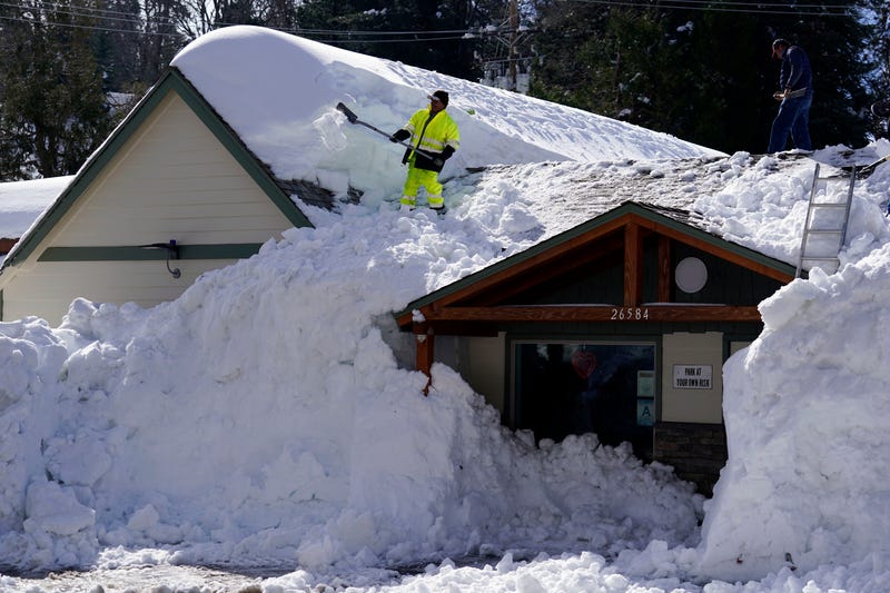 APTOPIX California Snow The Stranded