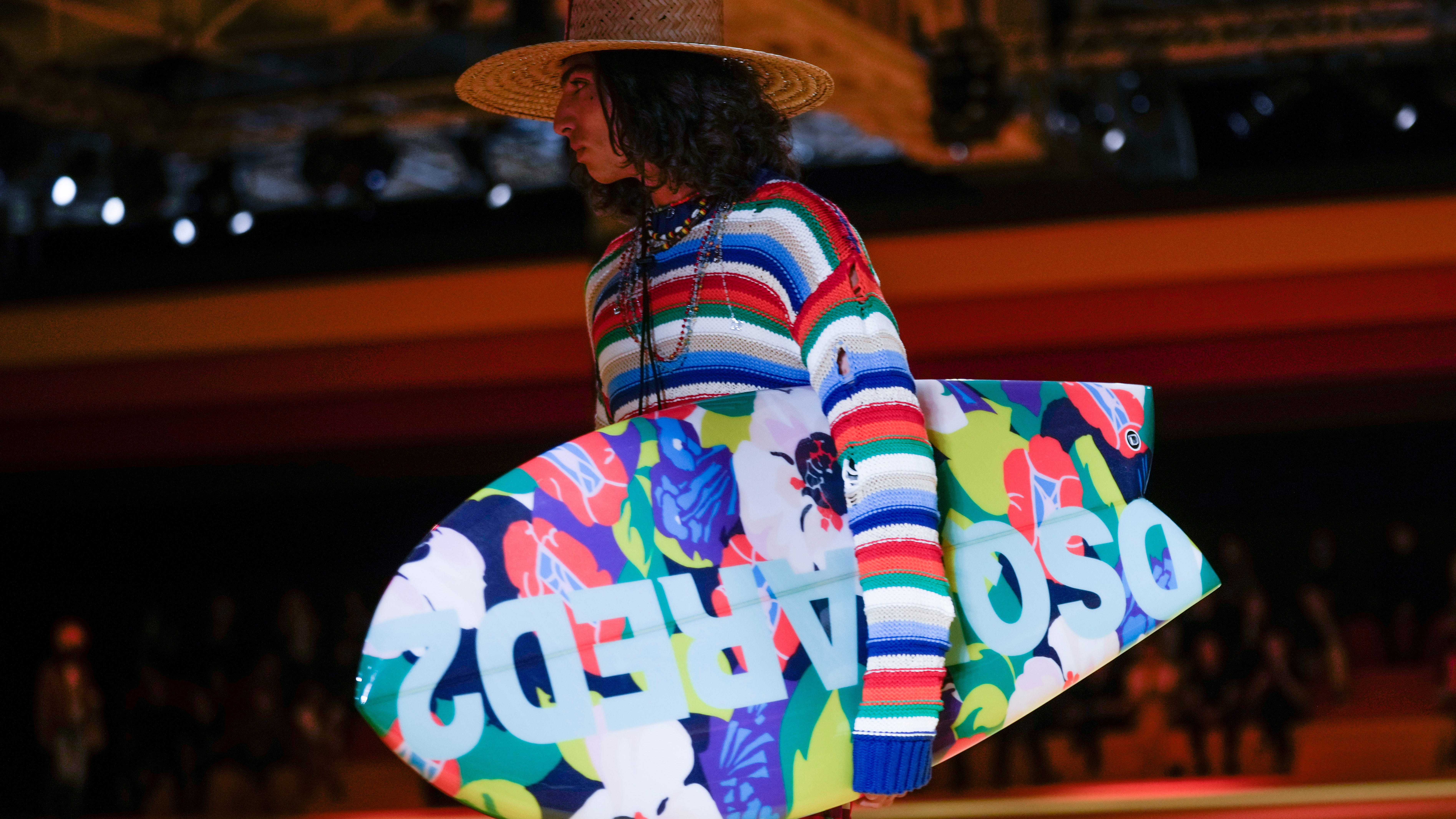 Olympian Marcell Jacobs takes fashion break with Dsquared2