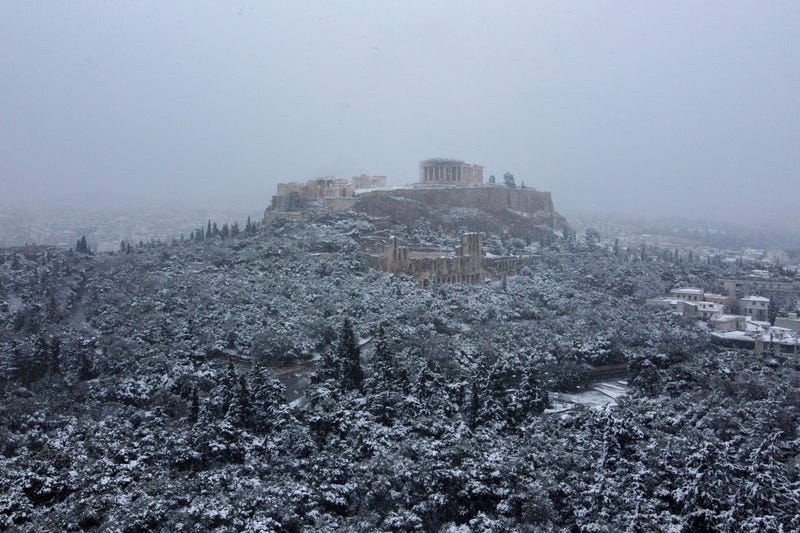 APTOPIX Greece Weather