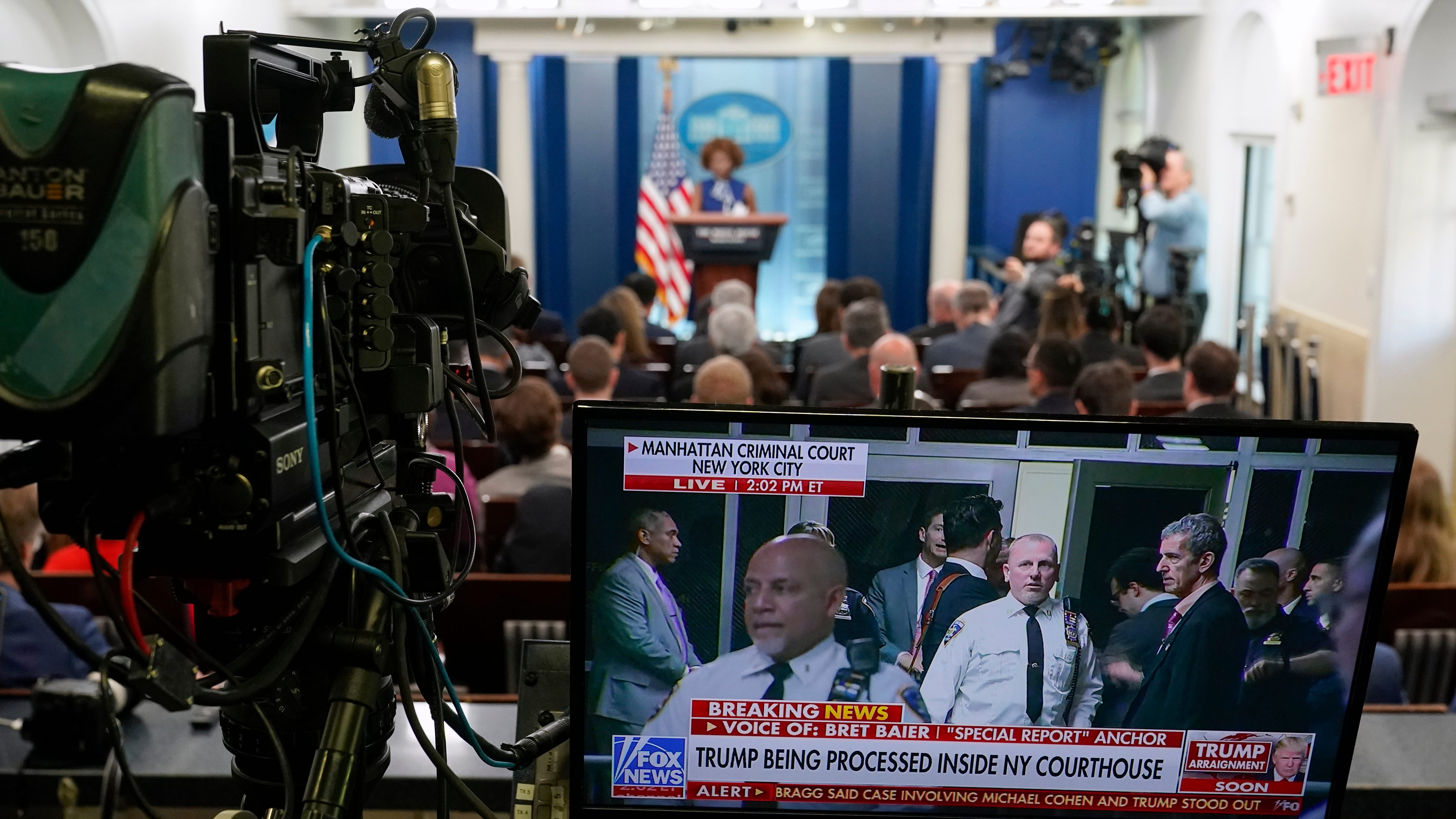 Donald Trump's arraignment day a throwback for news outlets