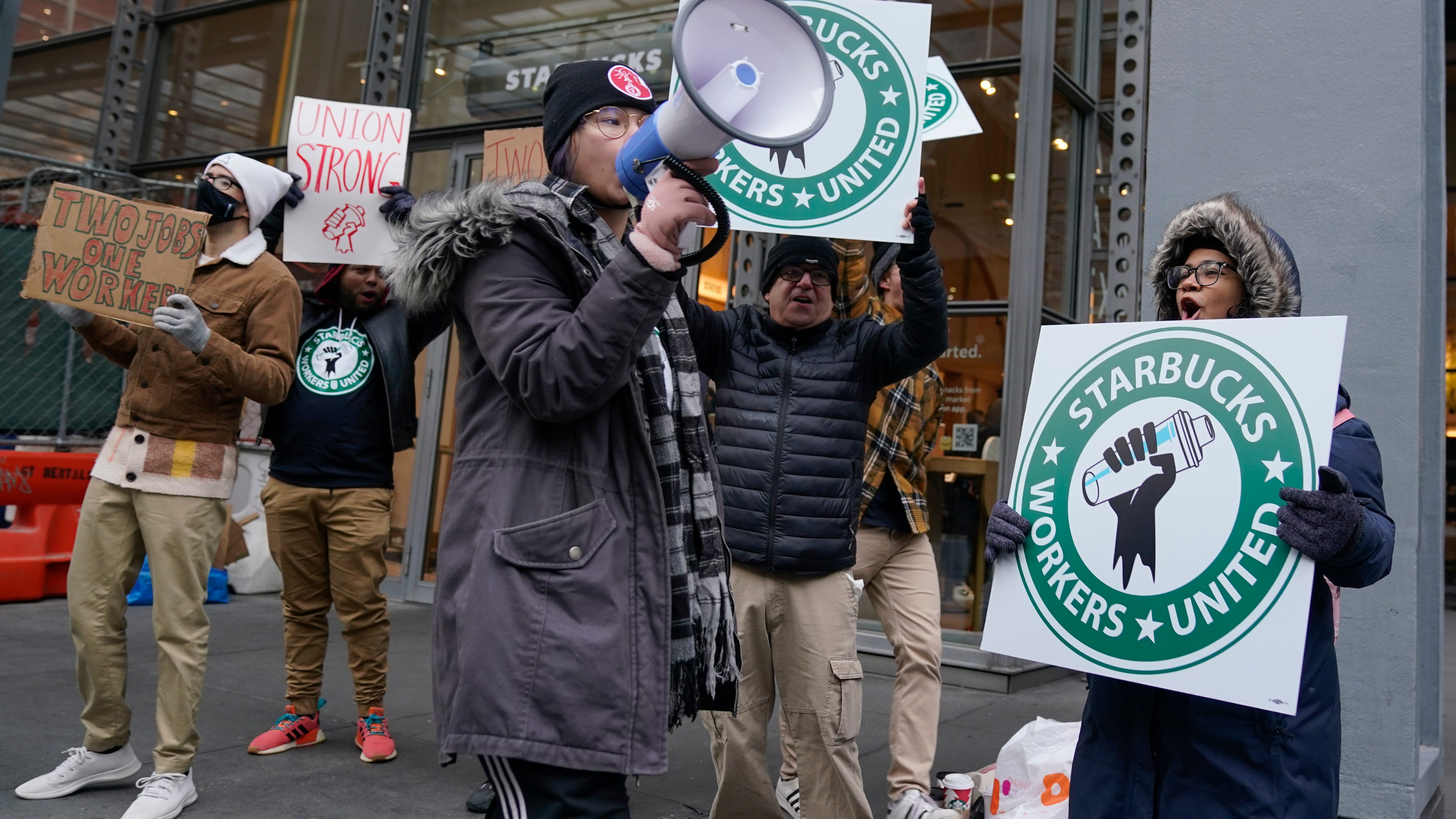 Starbucks workers strike at more than 100 US stores