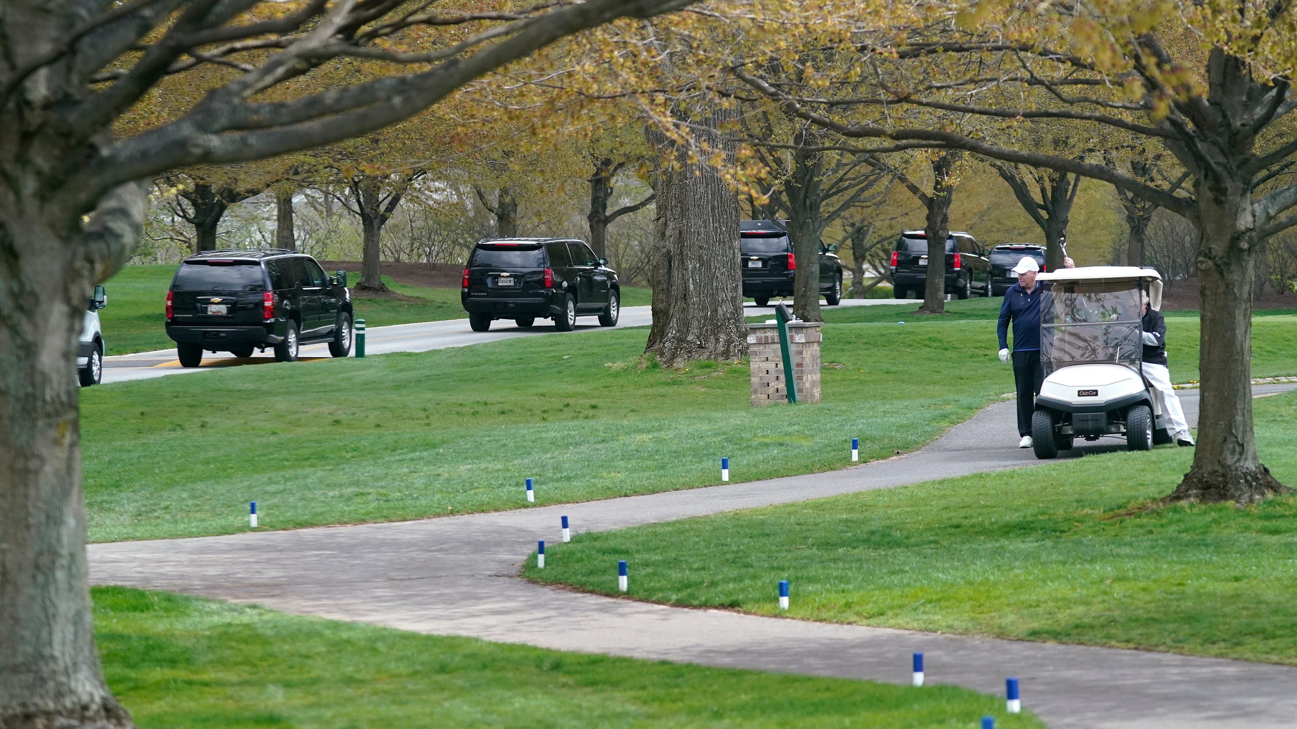 Fore! Biden plays golf for the first time as president