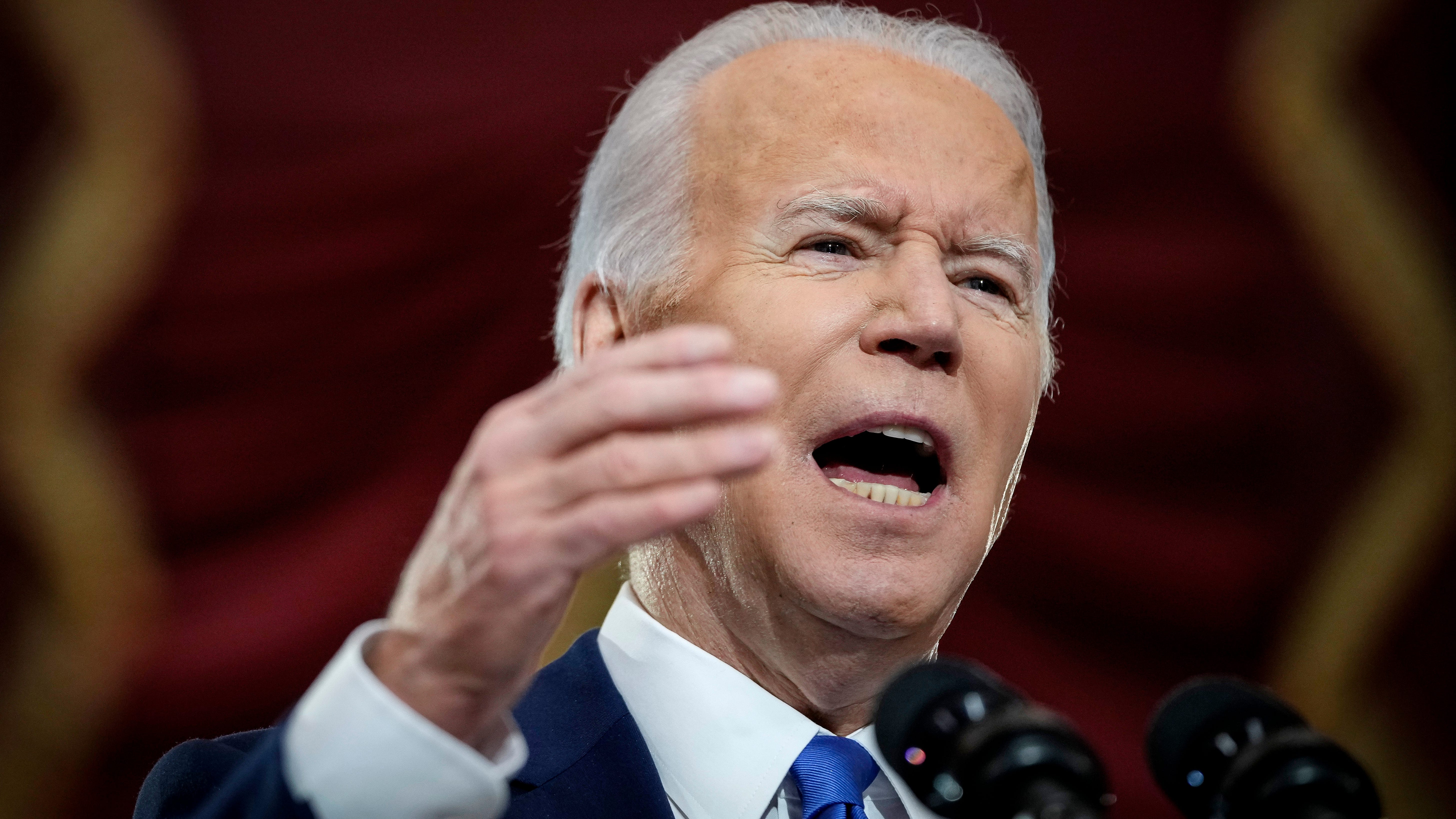Biden warns of US peril from Trump's 'dagger' at democracy