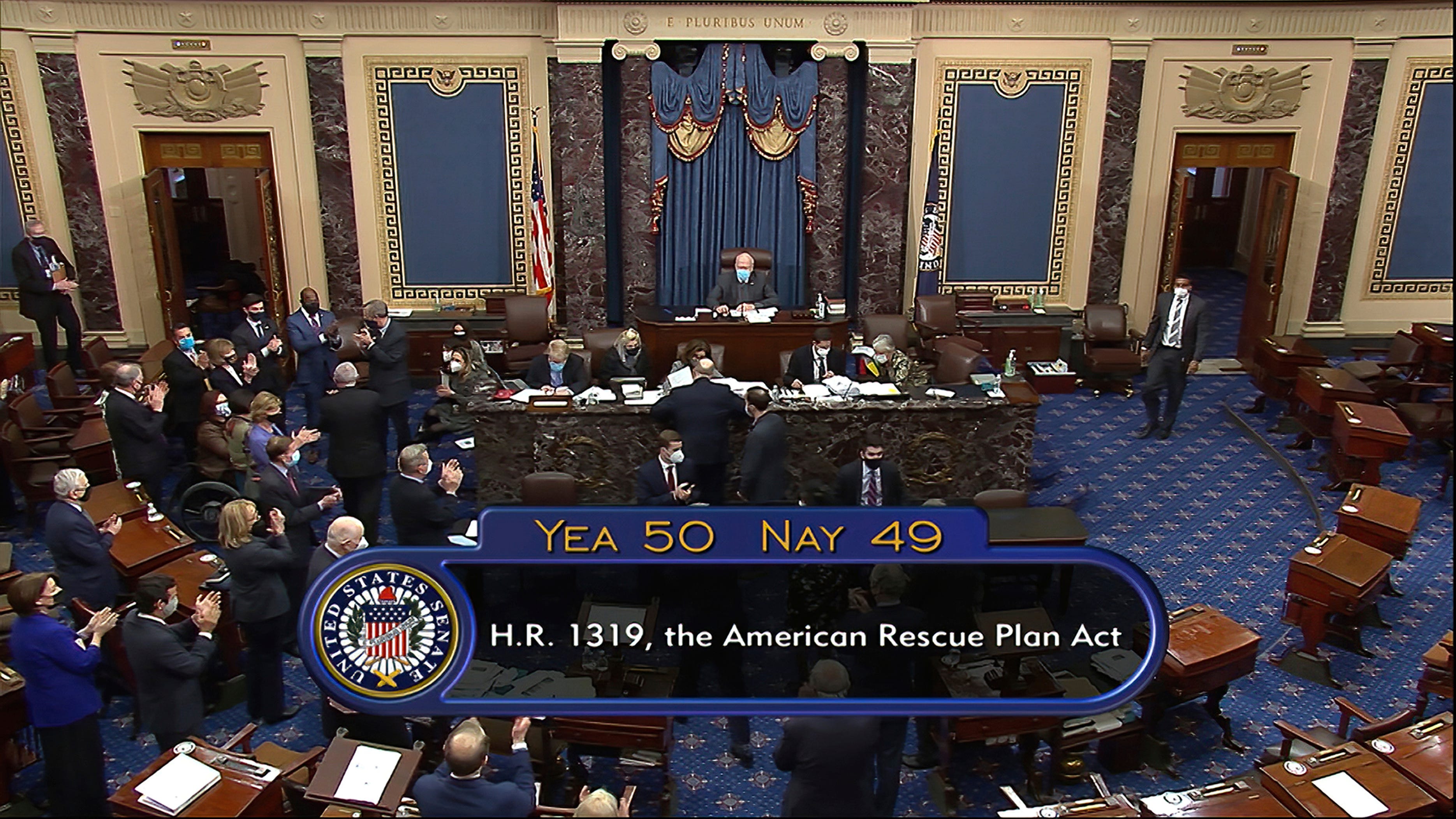 Biden, Dems prevail as Senate OKs $1.9T virus relief bill