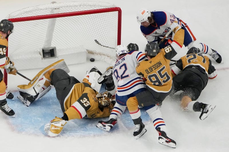 APTOPIX Oilers Golden Knights Hockey