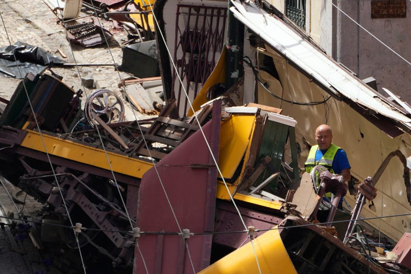 Portugal Streetcar Derailed