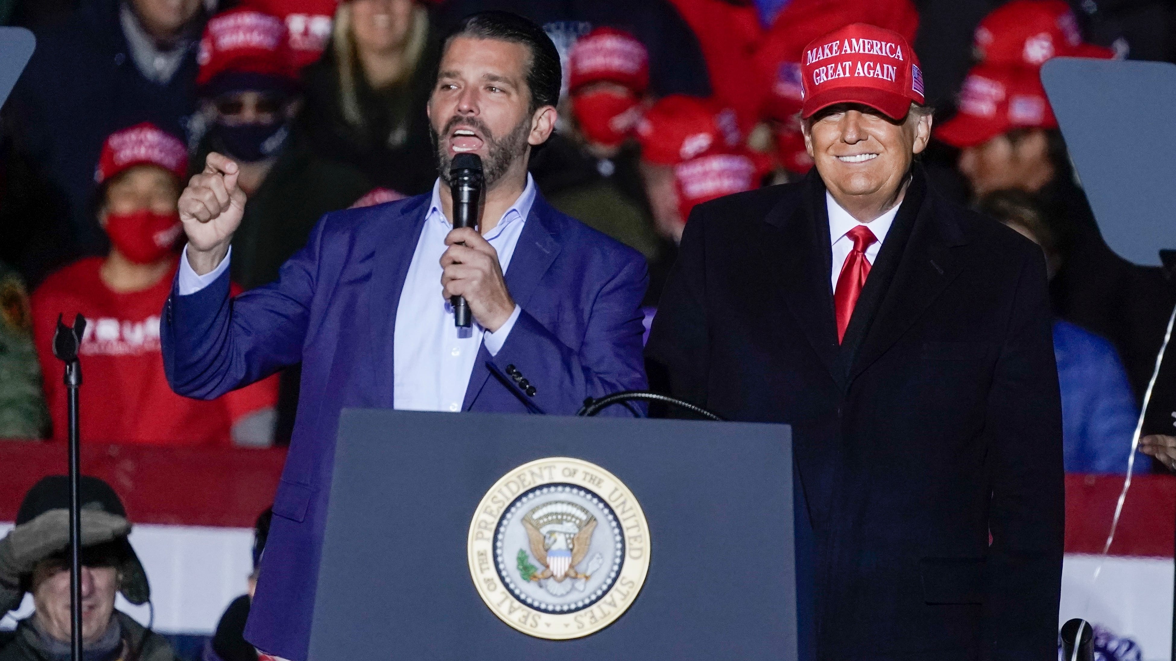 Trump tweets Don Jr doing well after coronavirus infection