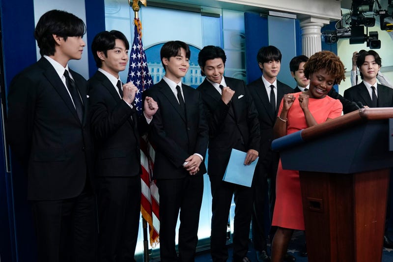 APTOPIX Biden BTS