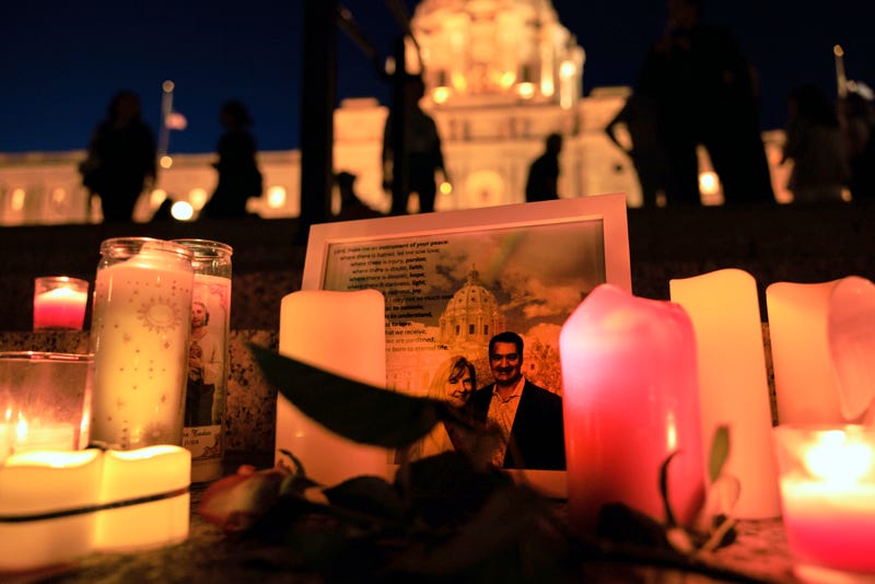 APTOPIX Minnesota Lawmakers Shot Vigil