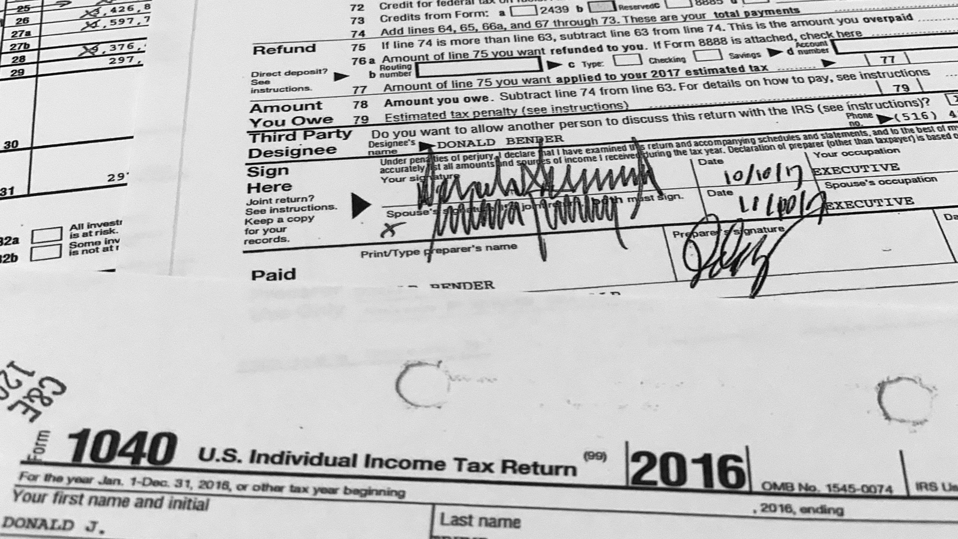 Trump's returns shed light on tax offsets, foreign accounts