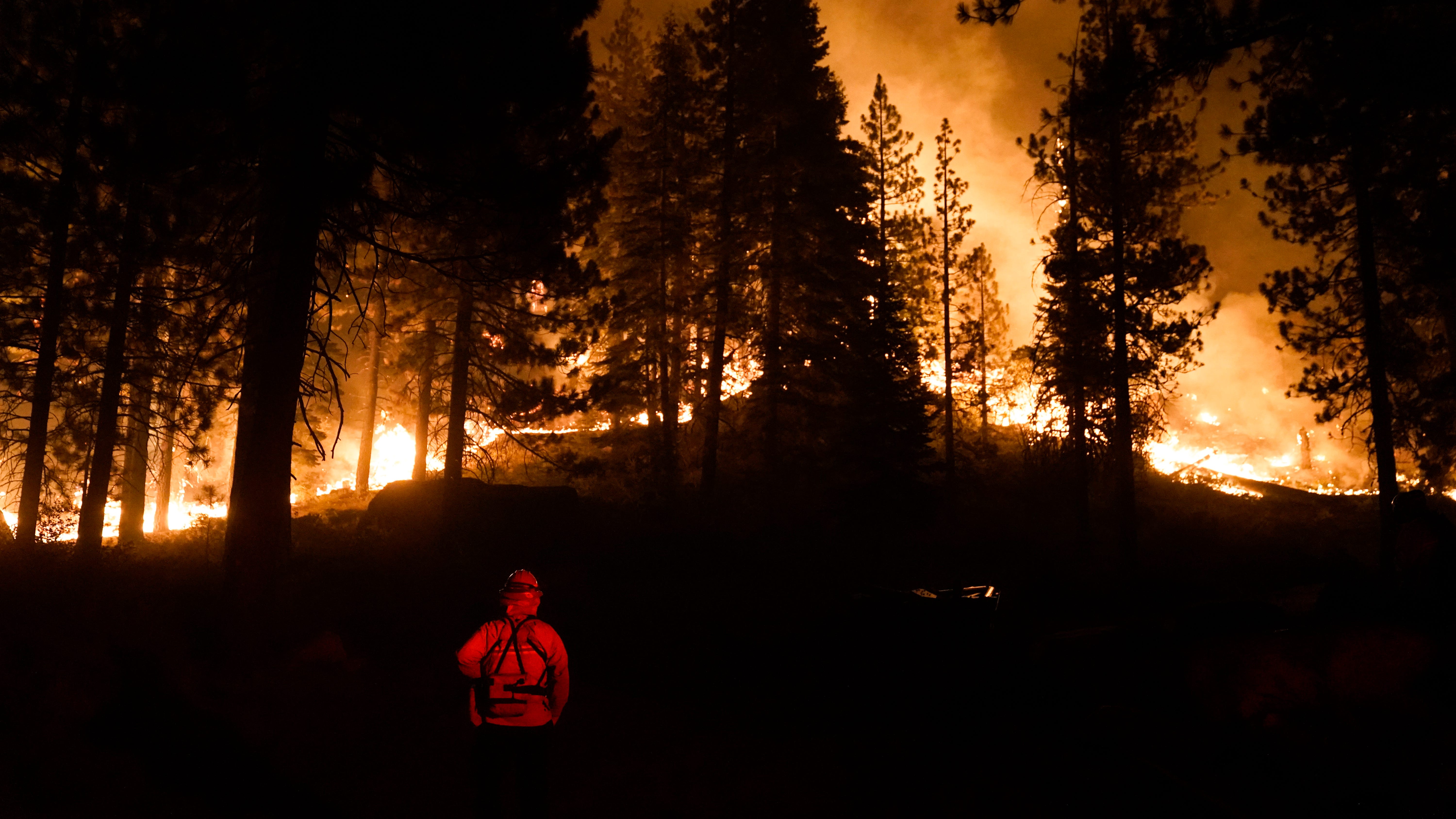 California fire approaches Lake Tahoe after mass evacuation