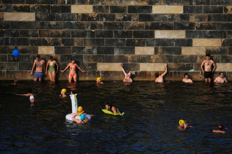 APTOPIX Germany Berlin River Swimmers