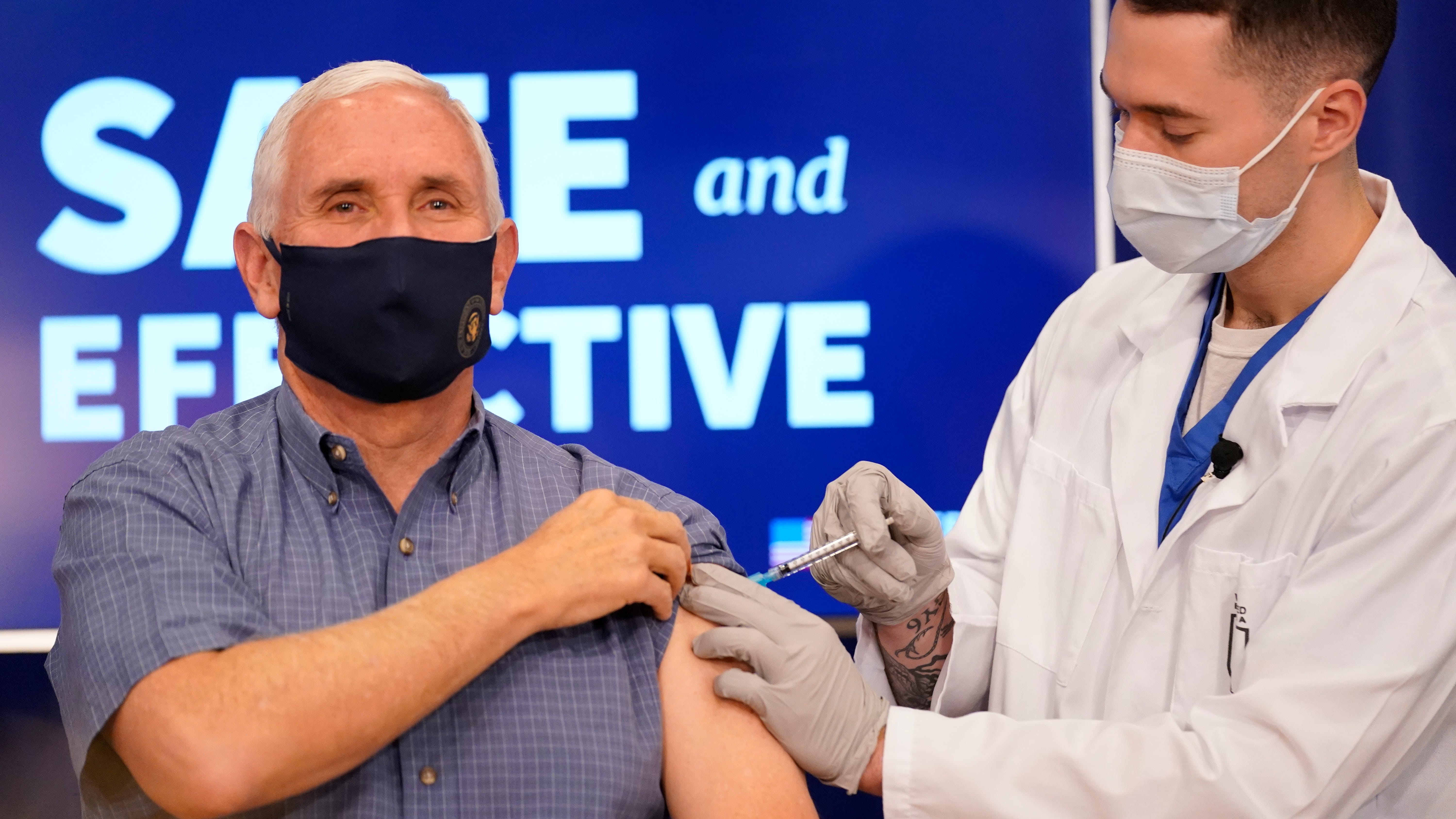 Pence, top congressional leaders get vaccines; Trump absent