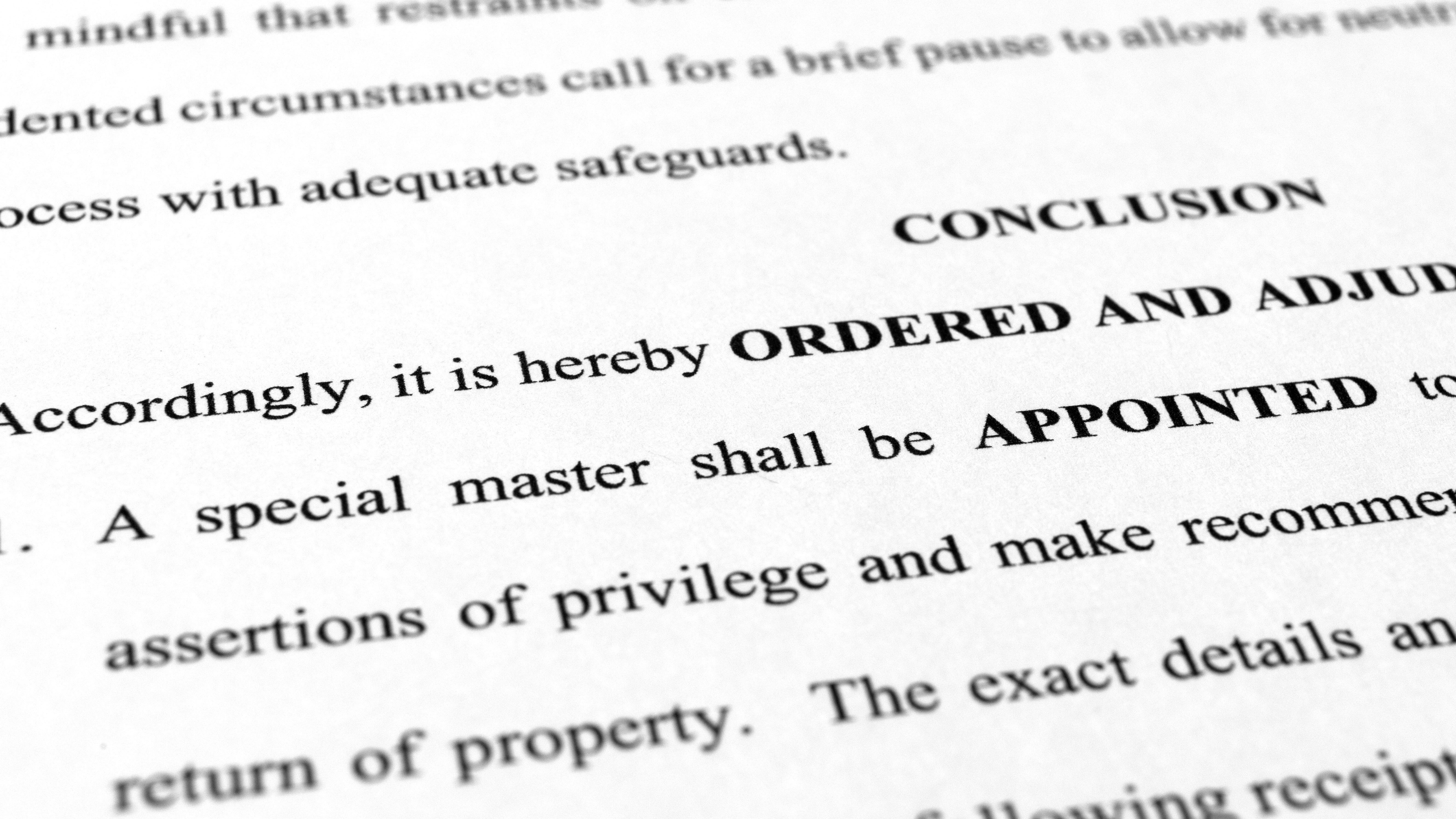 Judge grants Trump bid for special master in document search