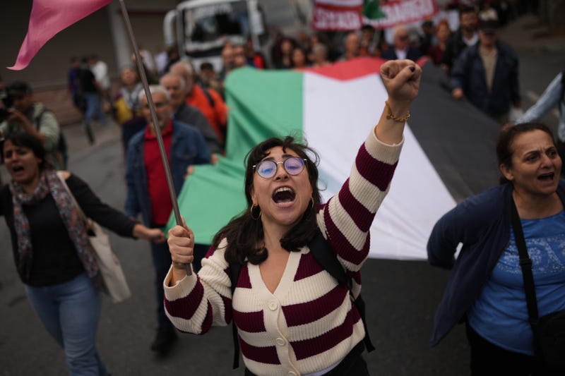 APTOPIX Turkey Gaza Protest
