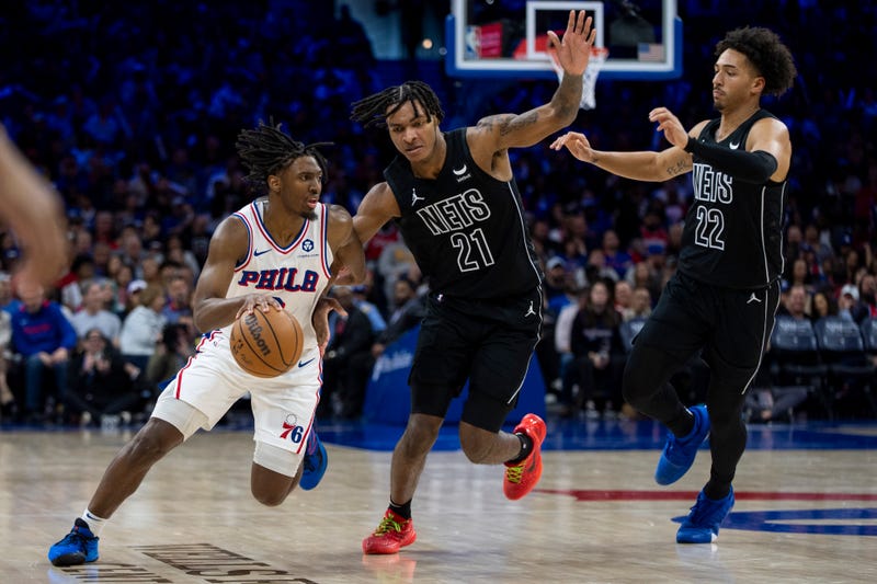 APTOPIX Nets 76ers Basketball