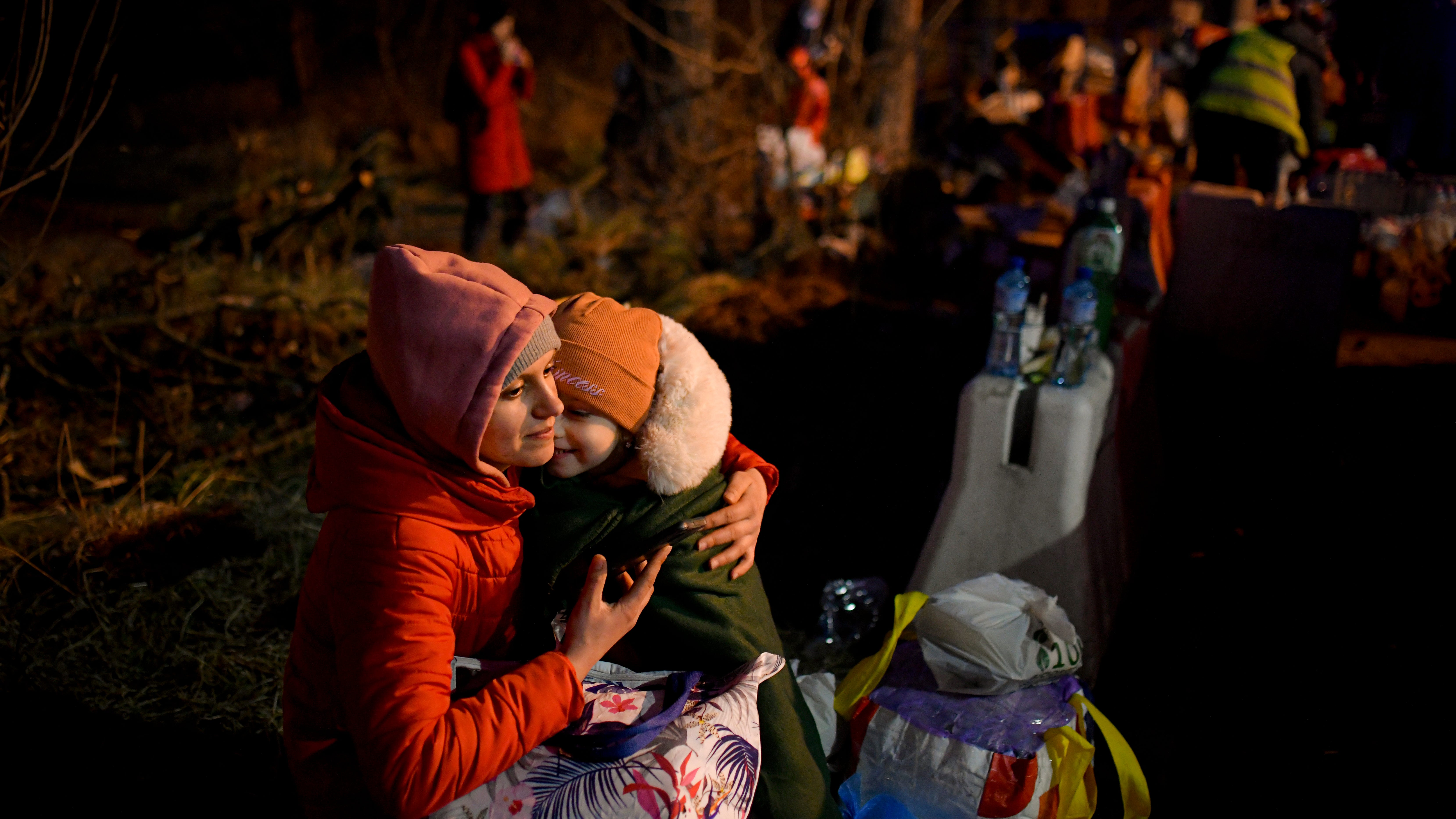 Ukrainians flee war, seeking safety across western borders