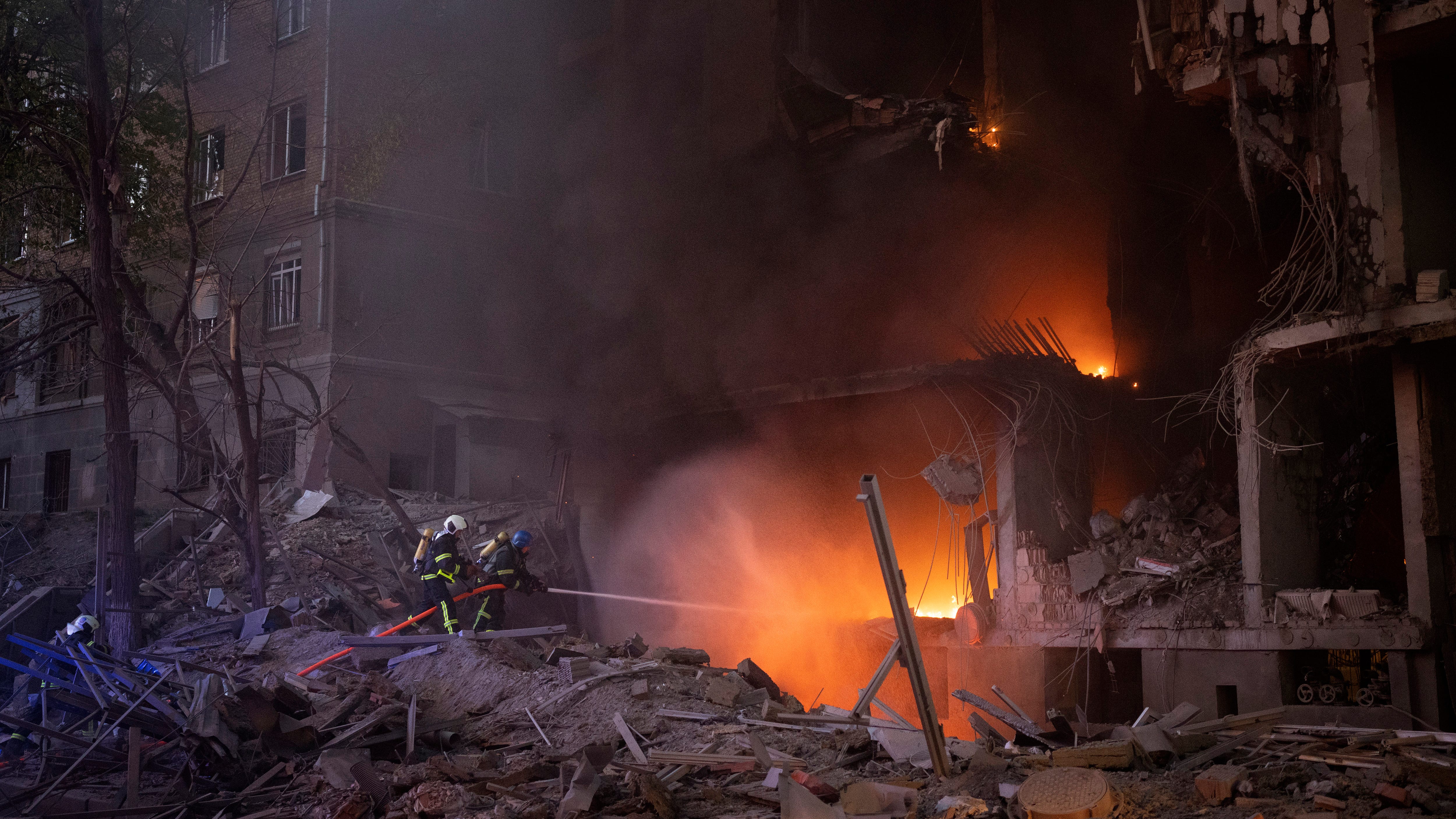 Explosions rock Kyiv again as Russians rain fire on Ukraine