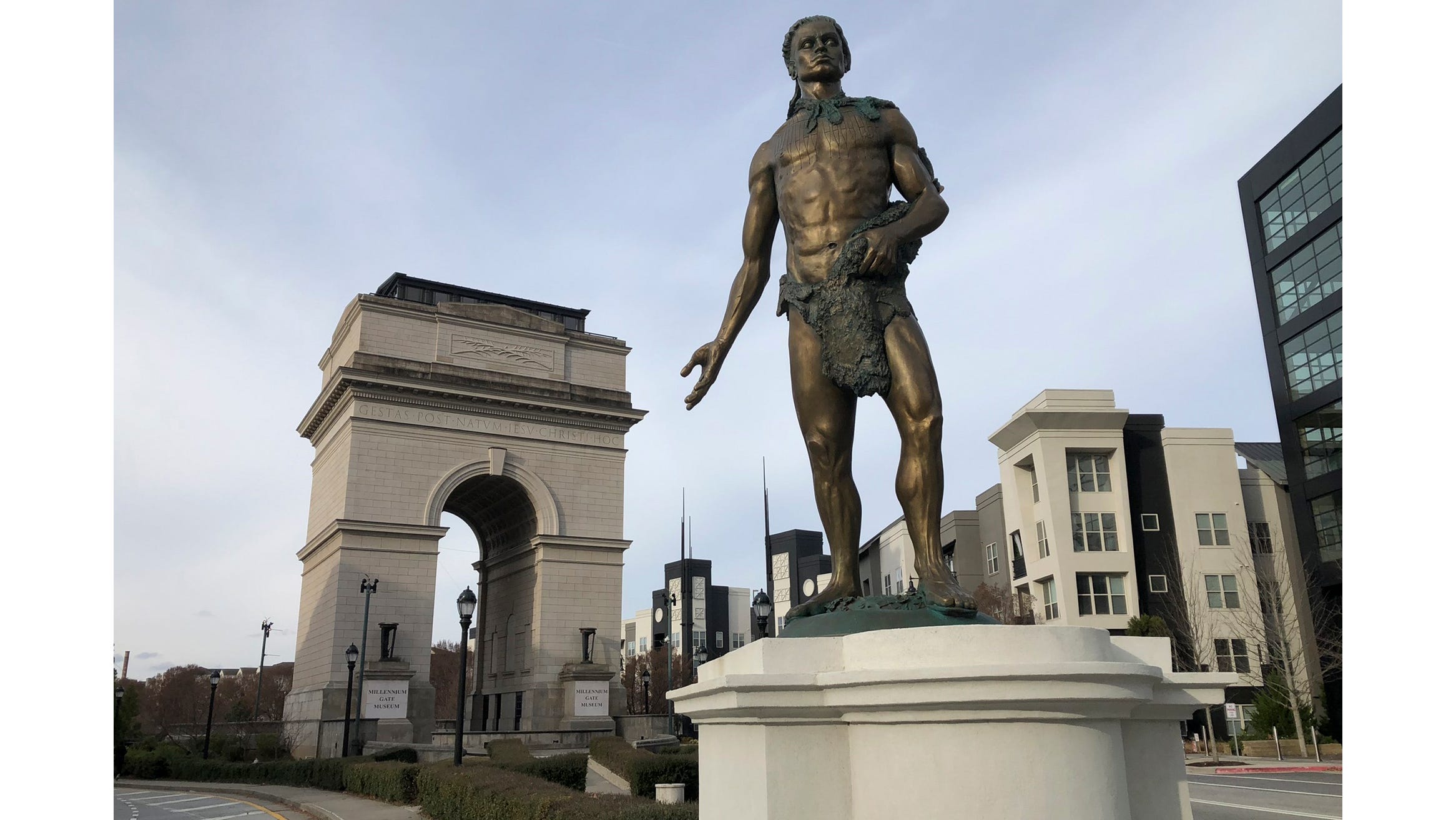 Native American statue's placement in Atlanta reconsidered