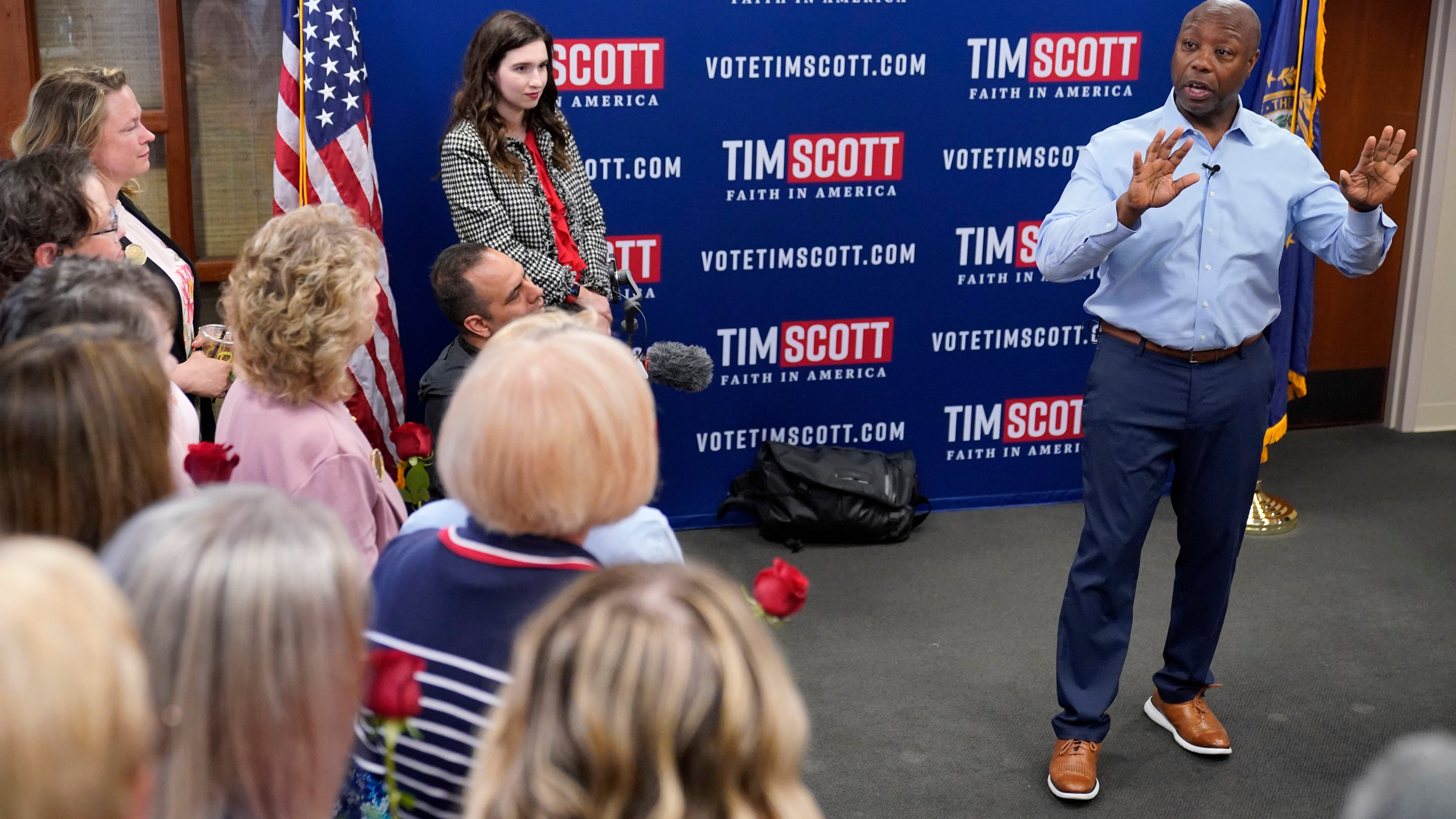 Trump's welcome of Scott into 2024 race shows his calculus: The more GOP rivals, the better for him