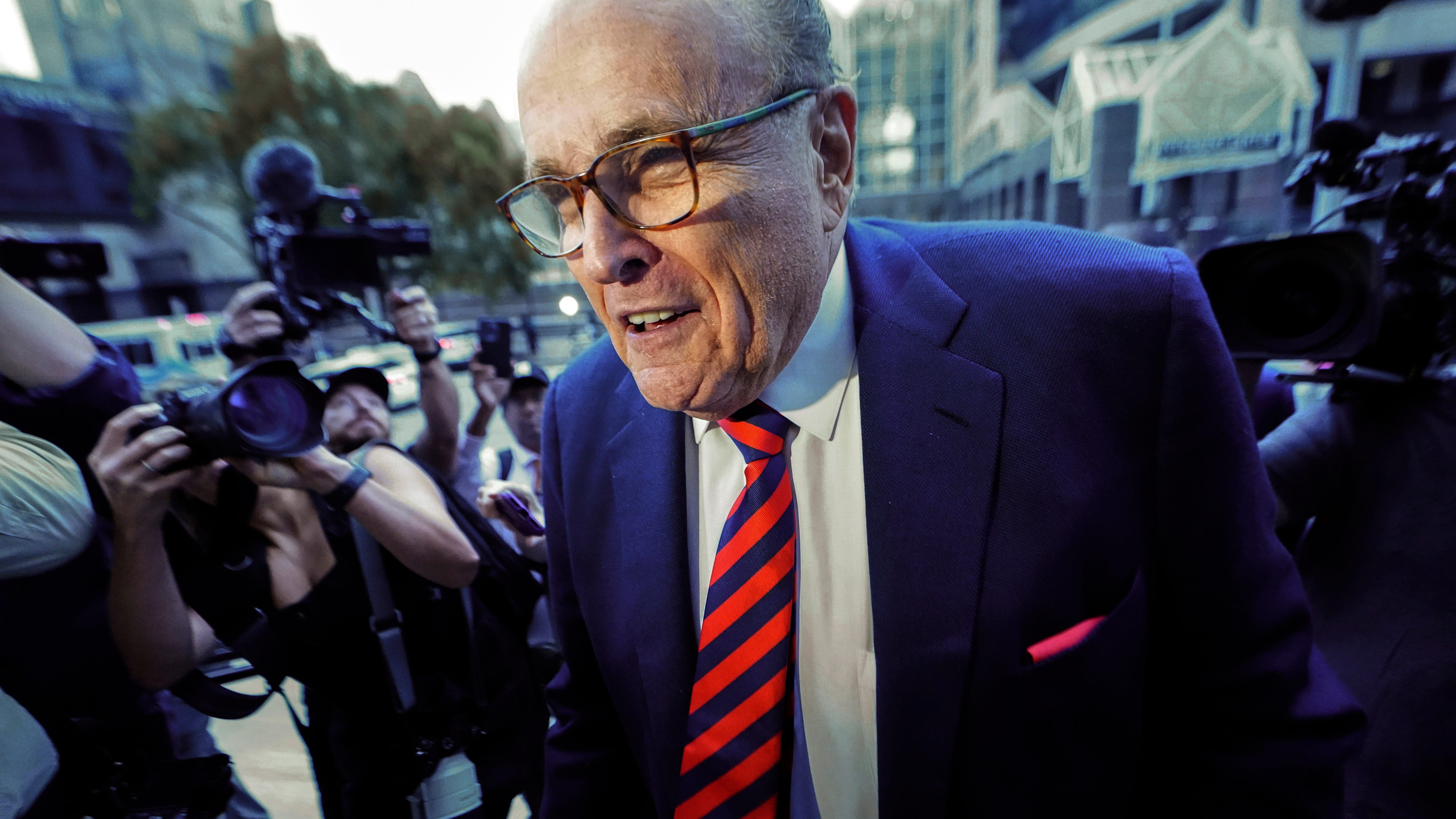 Rudy Giuliani sued for defamation by supermarket employee he accused of assault