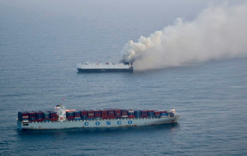 Alaska Cargo Ship Fire