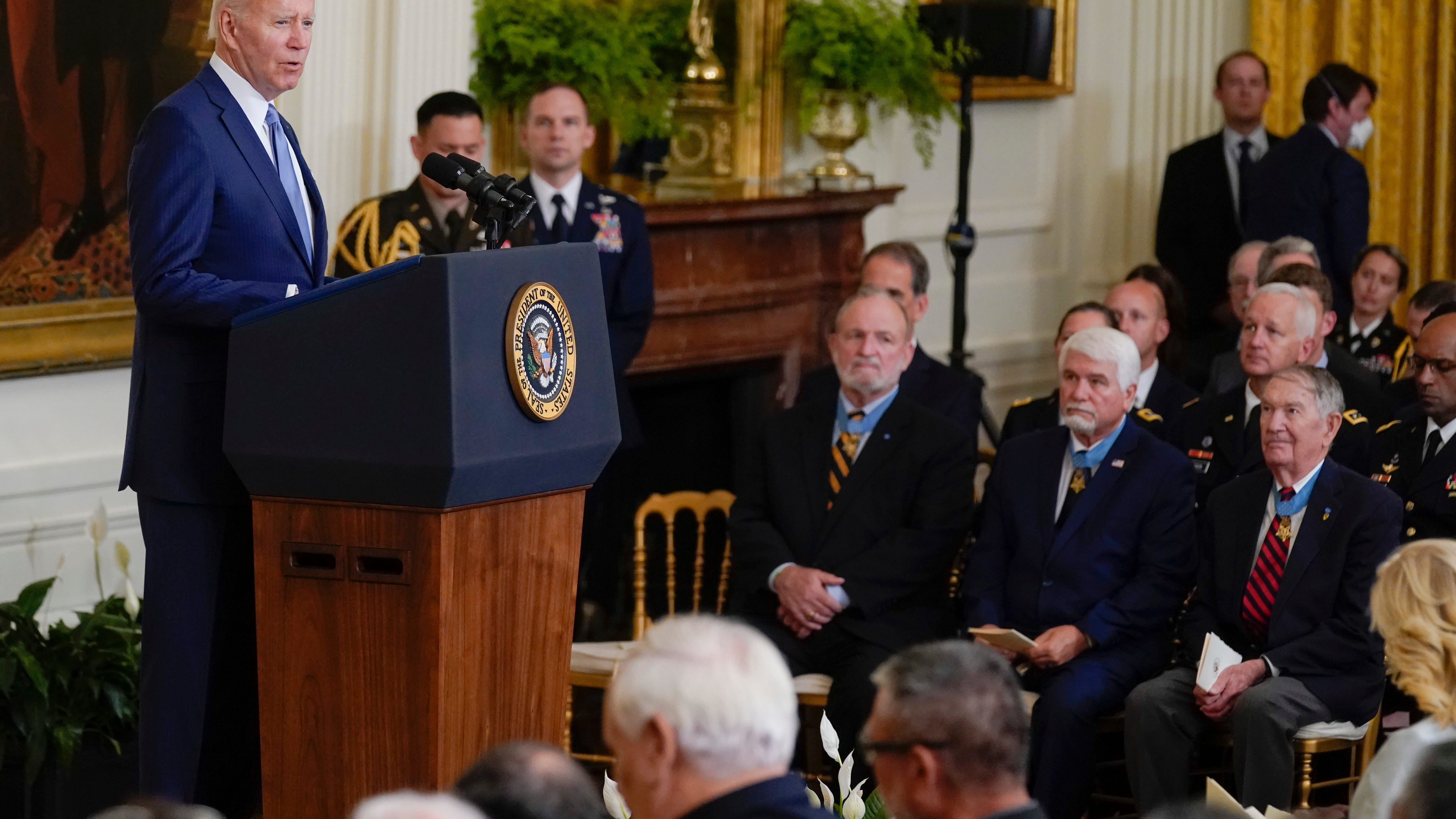 Biden awards Medal of Honor to 4 for Vietnam heroism