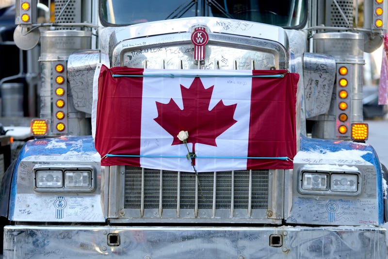 Canada Virus Outbreak Truckers Protest