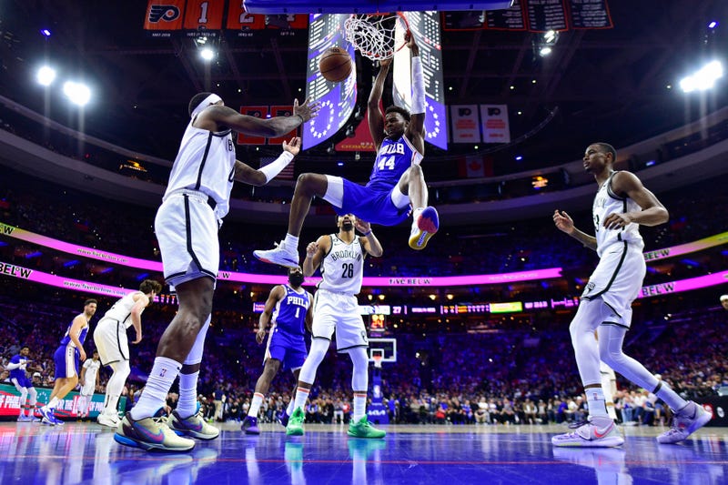 APTOPIX Nets 76ers Basketball