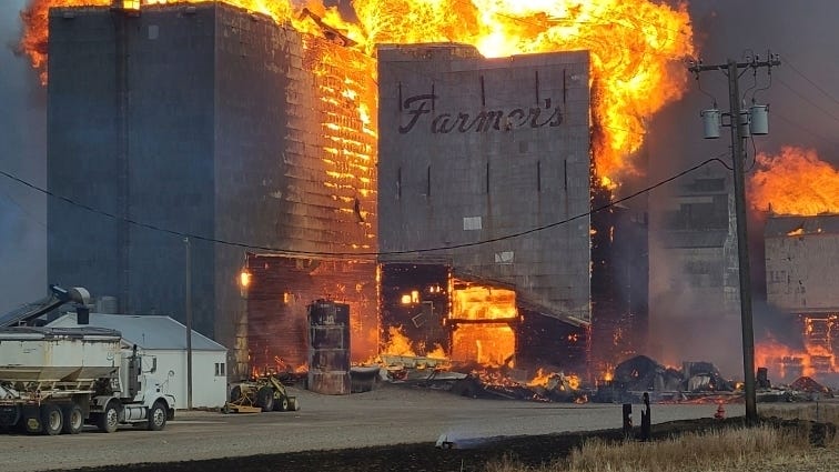 Wildfire destroys 24 houses in central Montana town