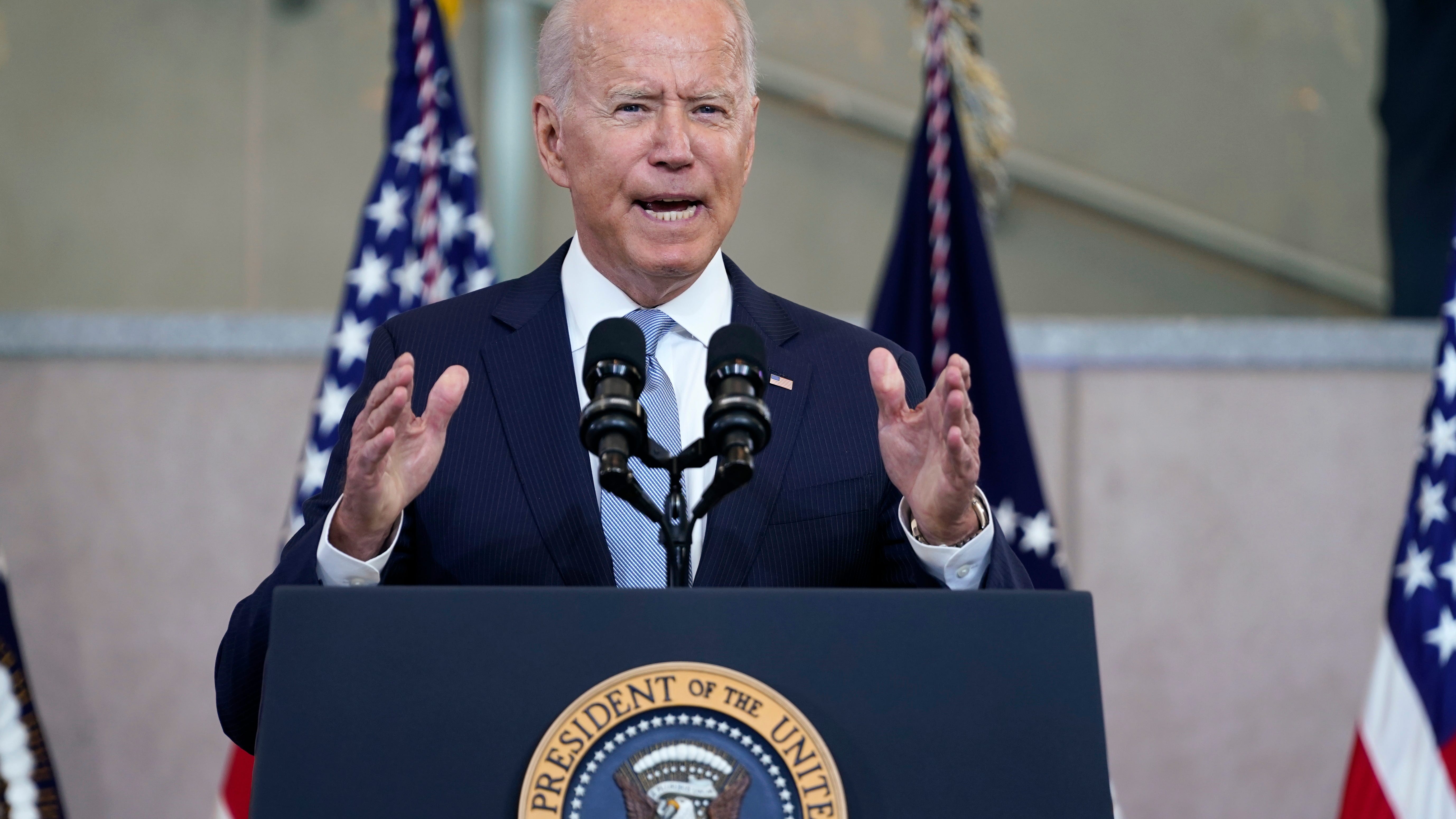 Biden blasts 'un-American' voting limits; Texas Dems act