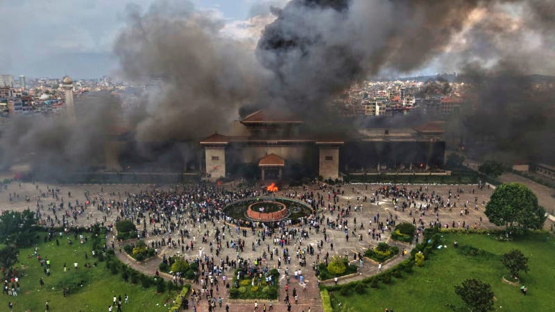 APTOPIX Nepal Protest