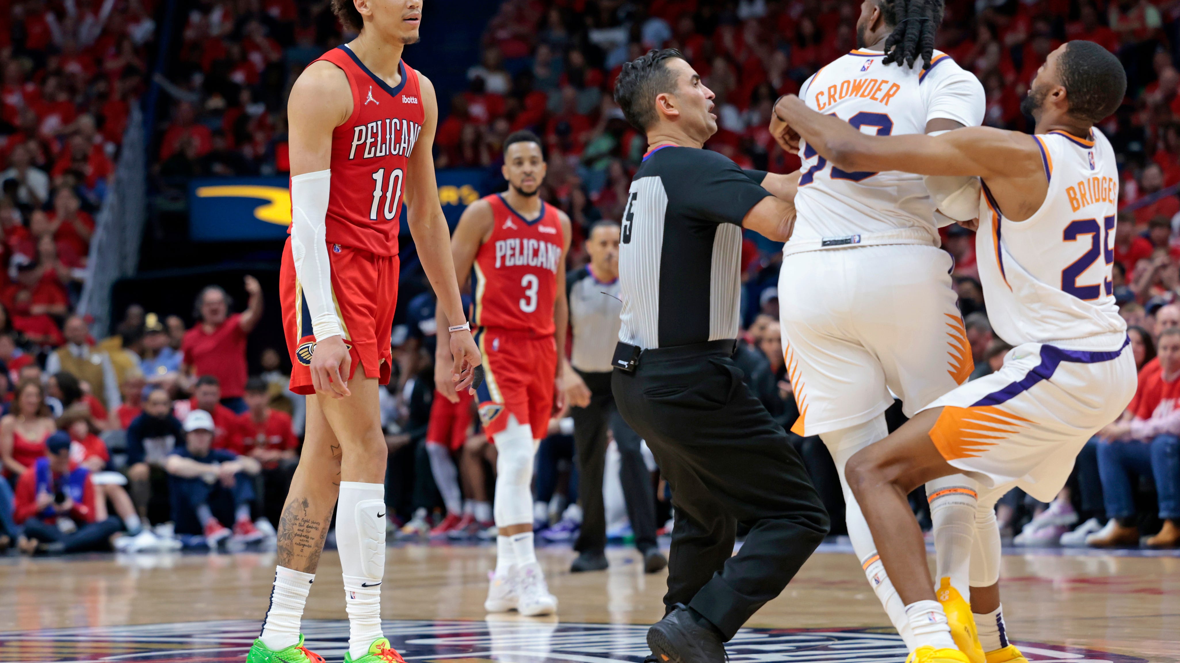 Paul, Ayton help Booker-less Suns beat Pelicans 114-111
